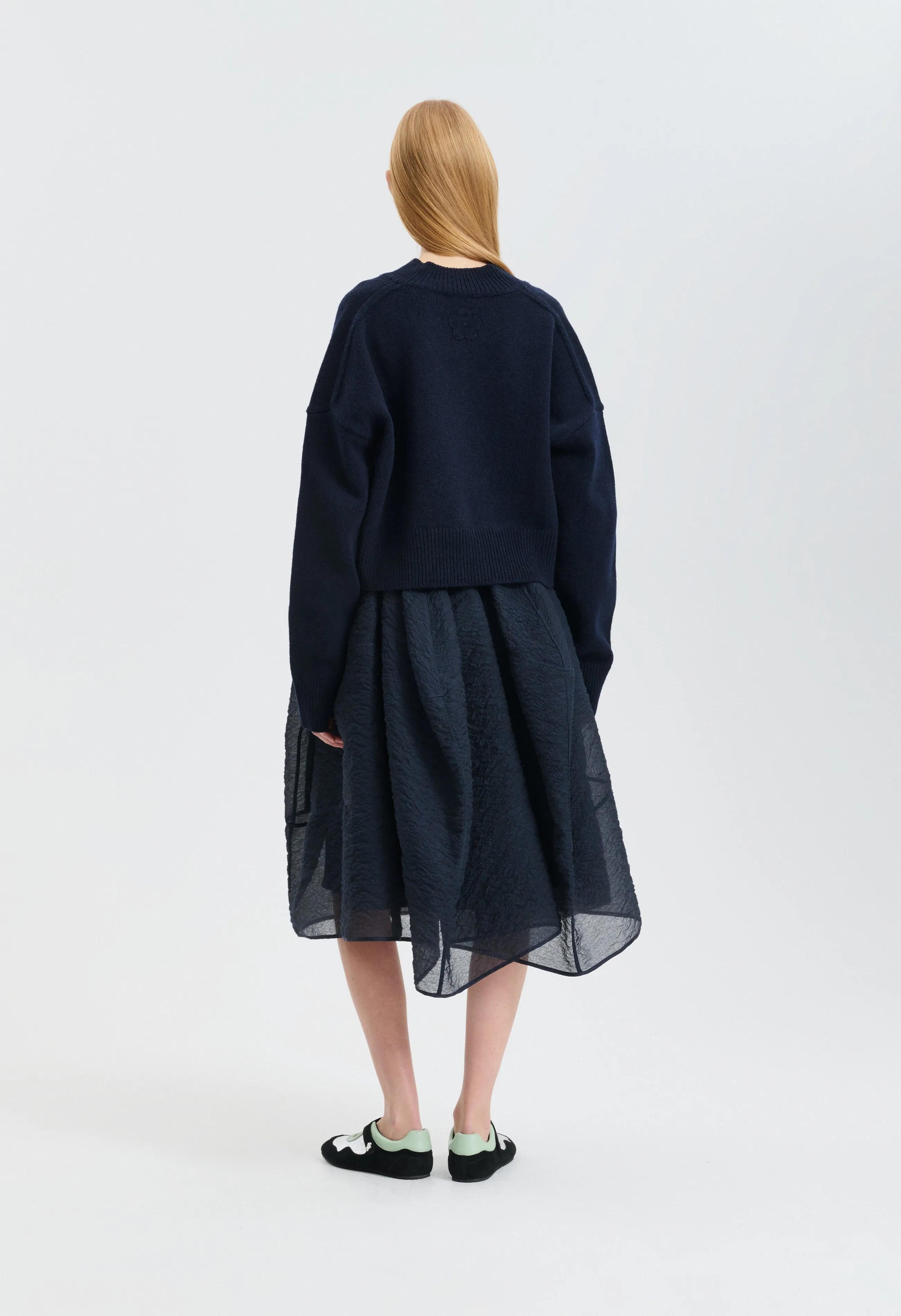CBFENNE | JUMPER WINTER LAMBSWOOL NAVY sold by Cecilie Bahnsen product image thumbnail 2