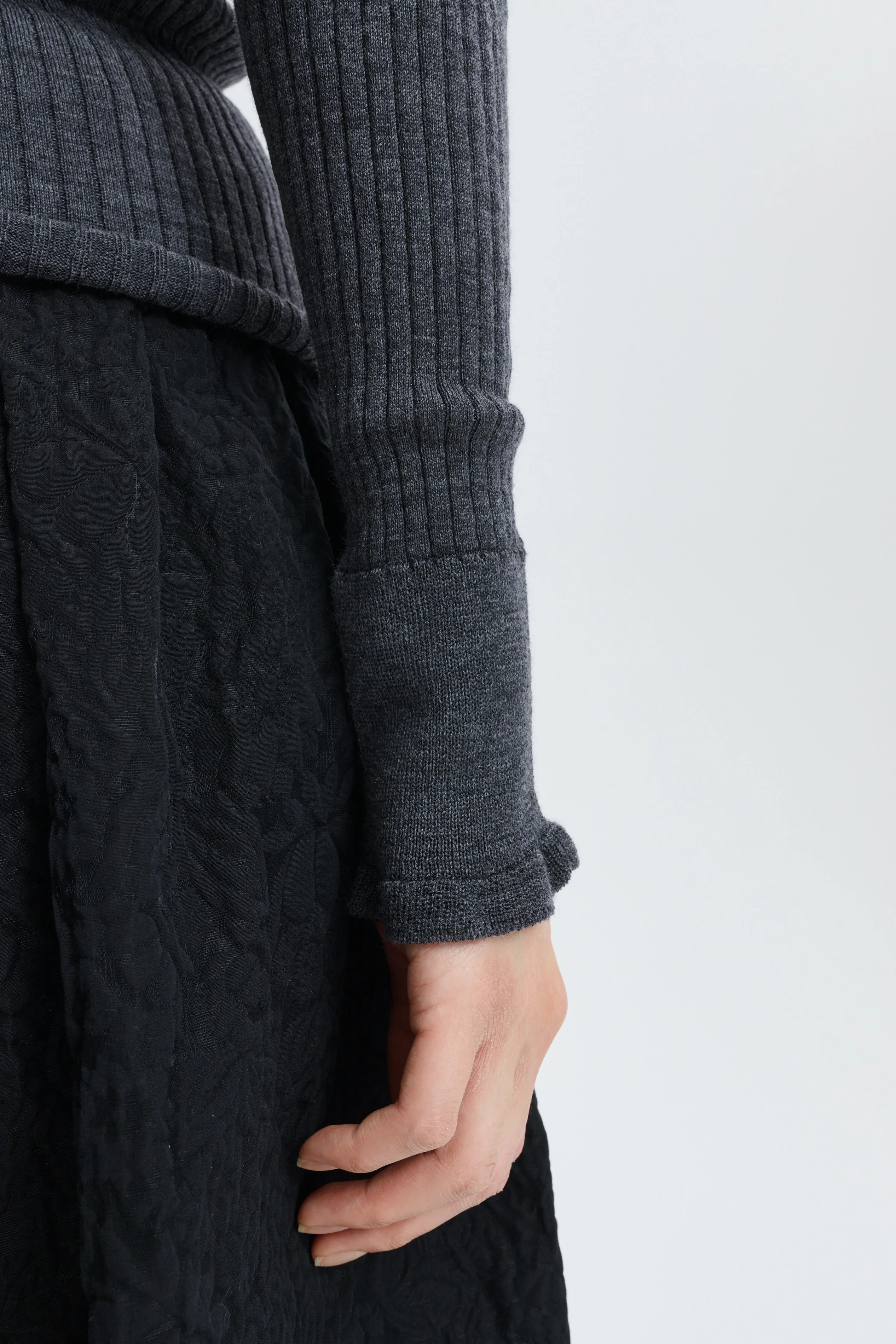 CBFLORINE | TOP FINE MERINO GREY MELANGE sold by Cecilie Bahnsen product image thumbnail 5