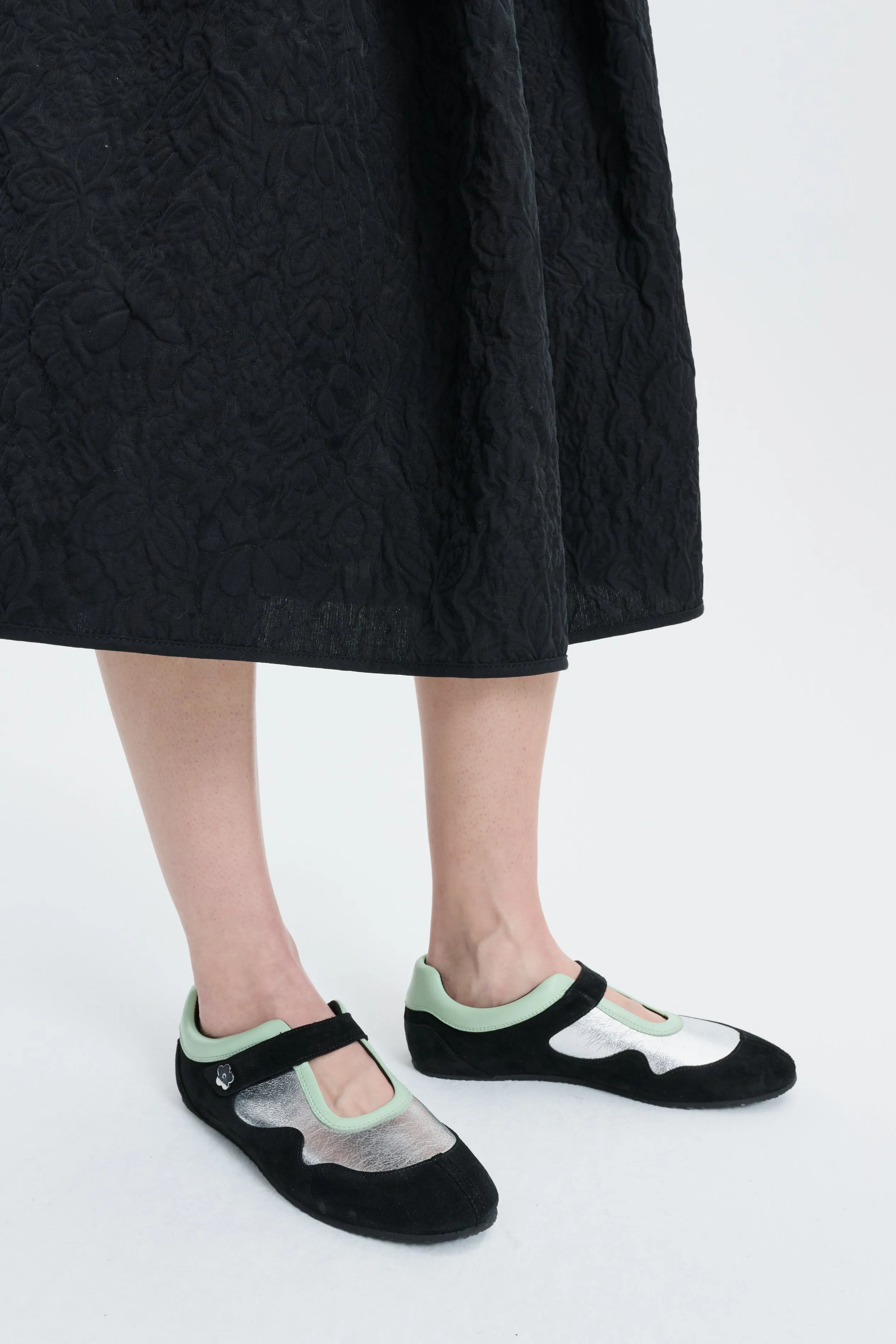 CBCOSMO | SNEAKERS LEATHER BLACK / SILVER / MINT sold by Cecilie Bahnsen product image thumbnail 2