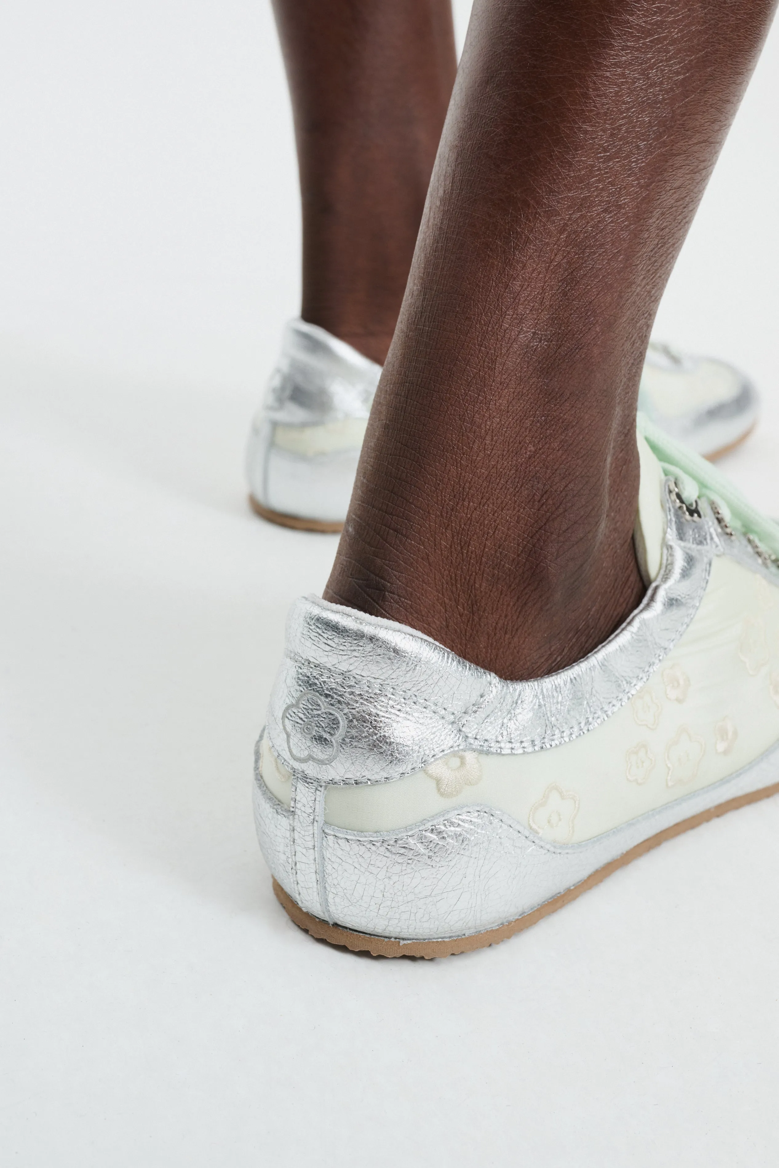 CBBLAISE | SOFT SNEAKERS LEATHER/NYLON SILVER/MINT sold by Cecilie Bahnsen product image thumbnail 4