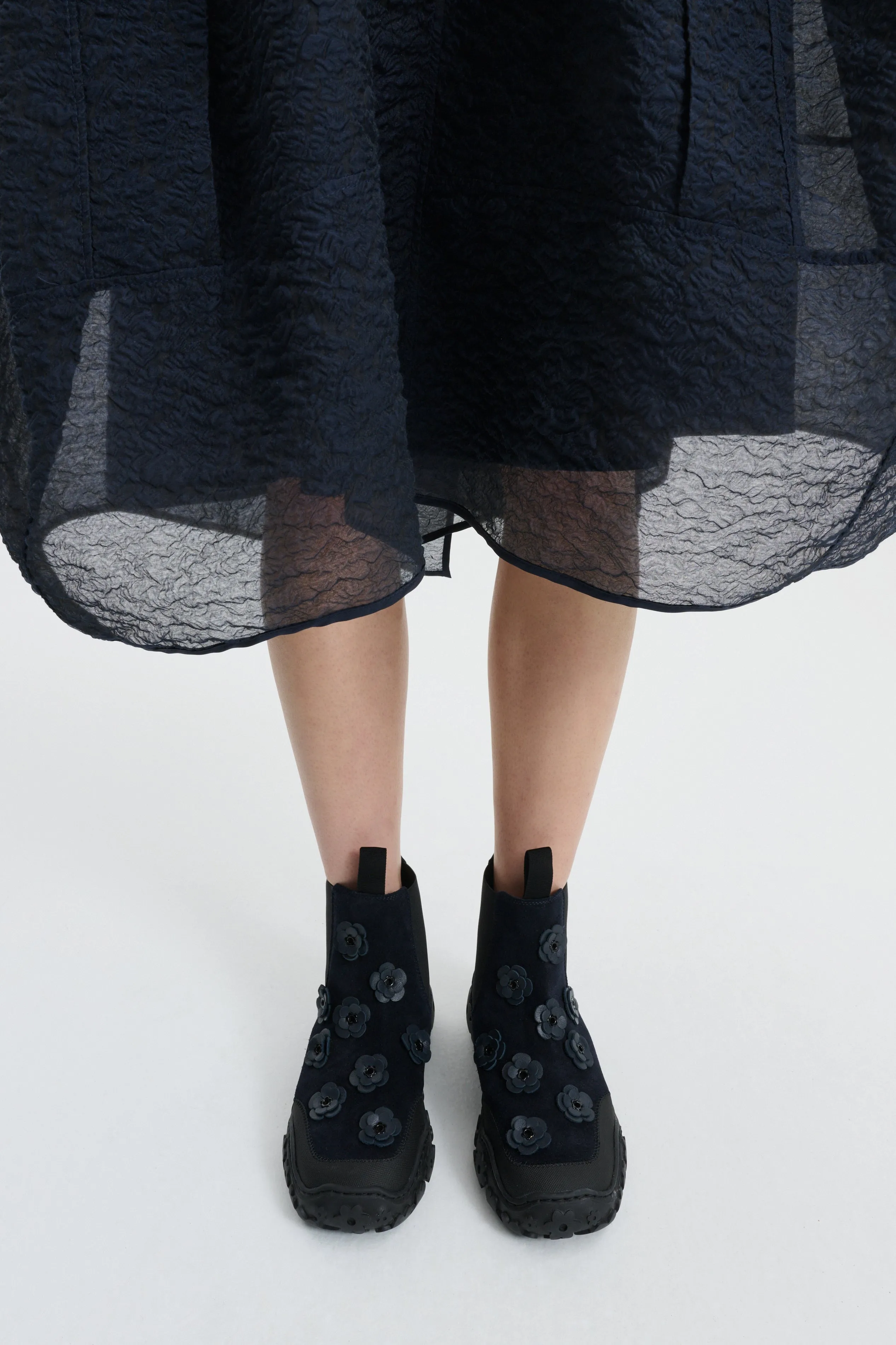 CBBLANCA | FLORA BOOTS SUEDE NAVY sold by Cecilie Bahnsen