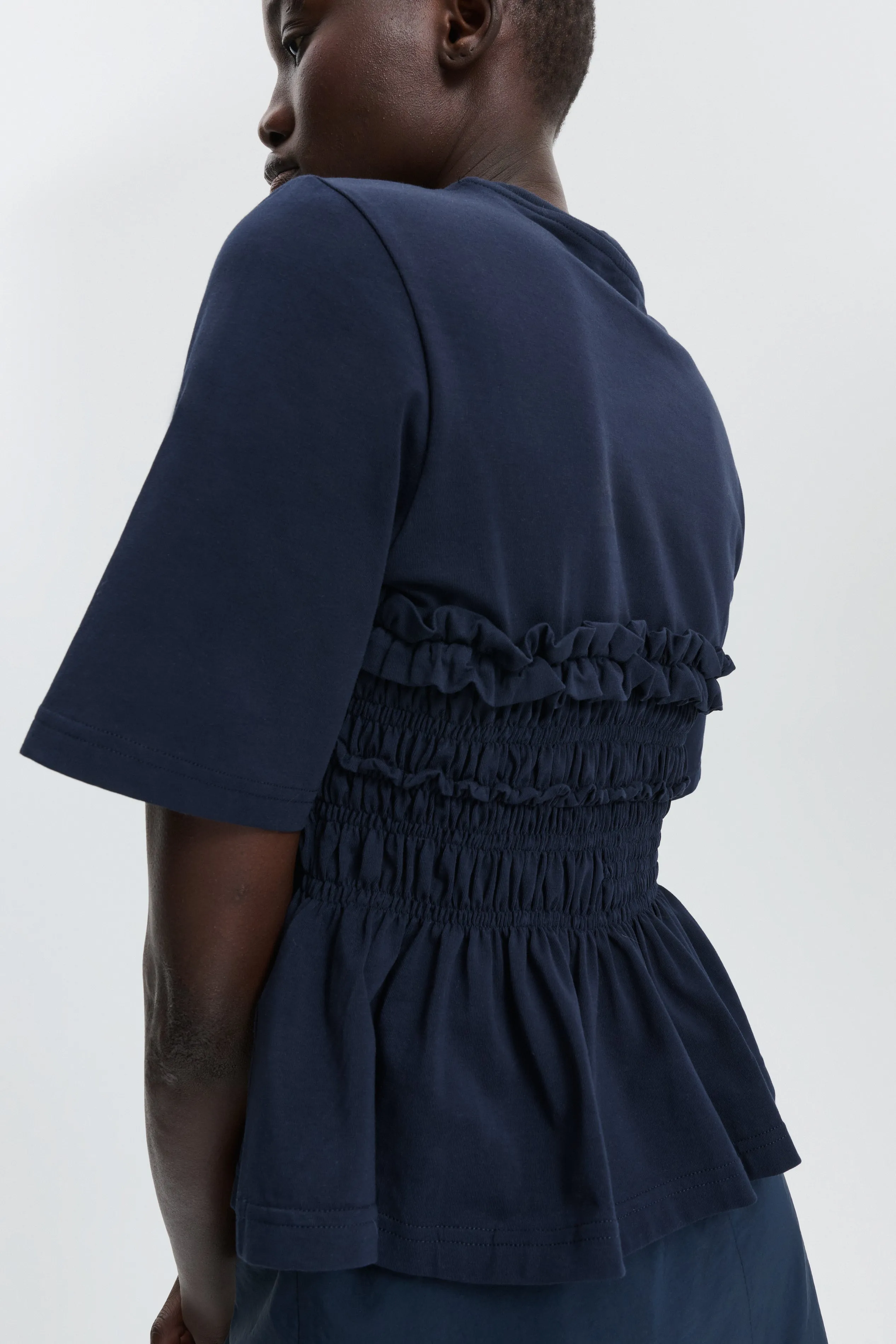 CBVILDE | T-SHIRT JERSEY NAVY sold by Cecilie Bahnsen product image thumbnail 3