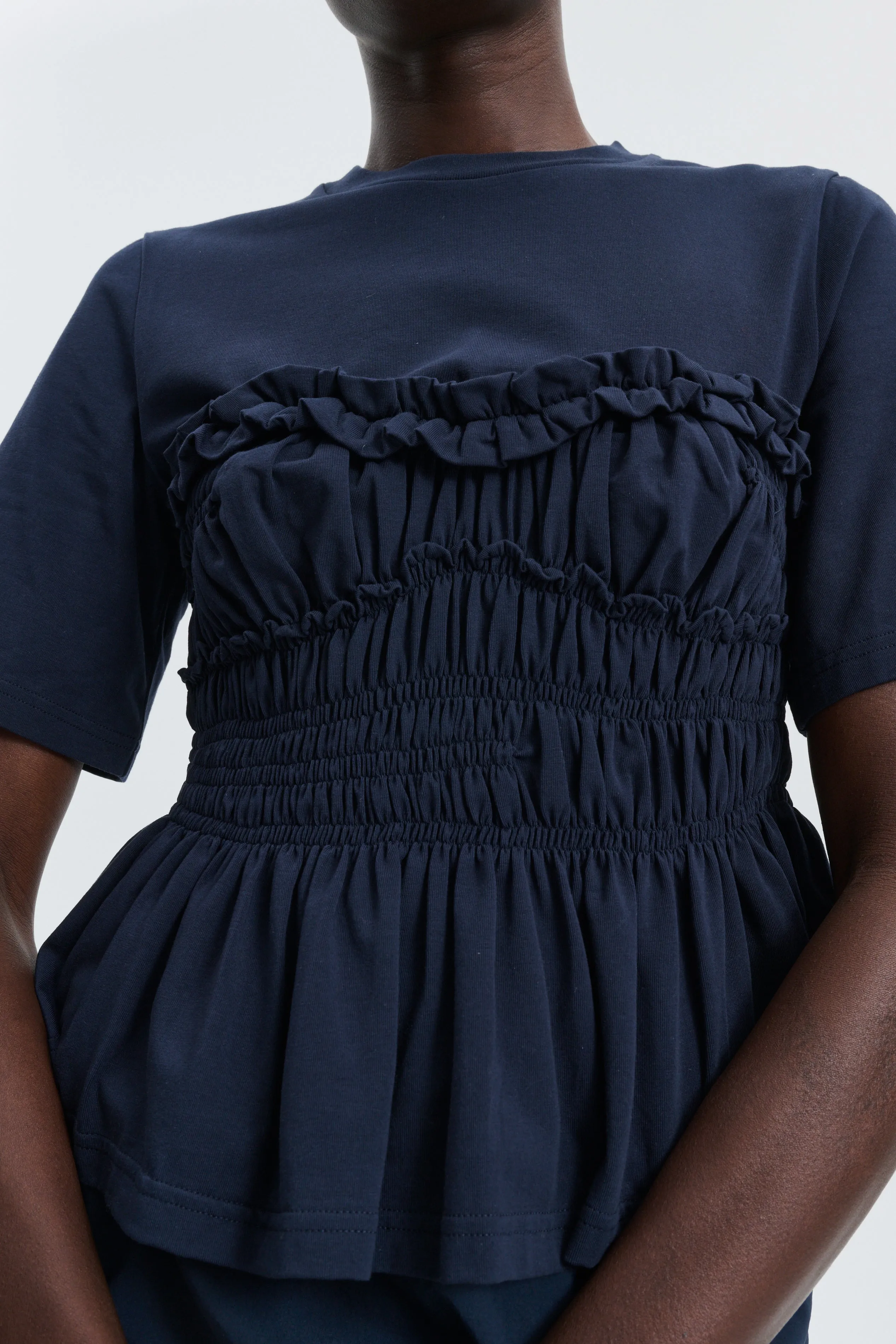 CBVILDE | T-SHIRT JERSEY NAVY sold by Cecilie Bahnsen product image thumbnail 4