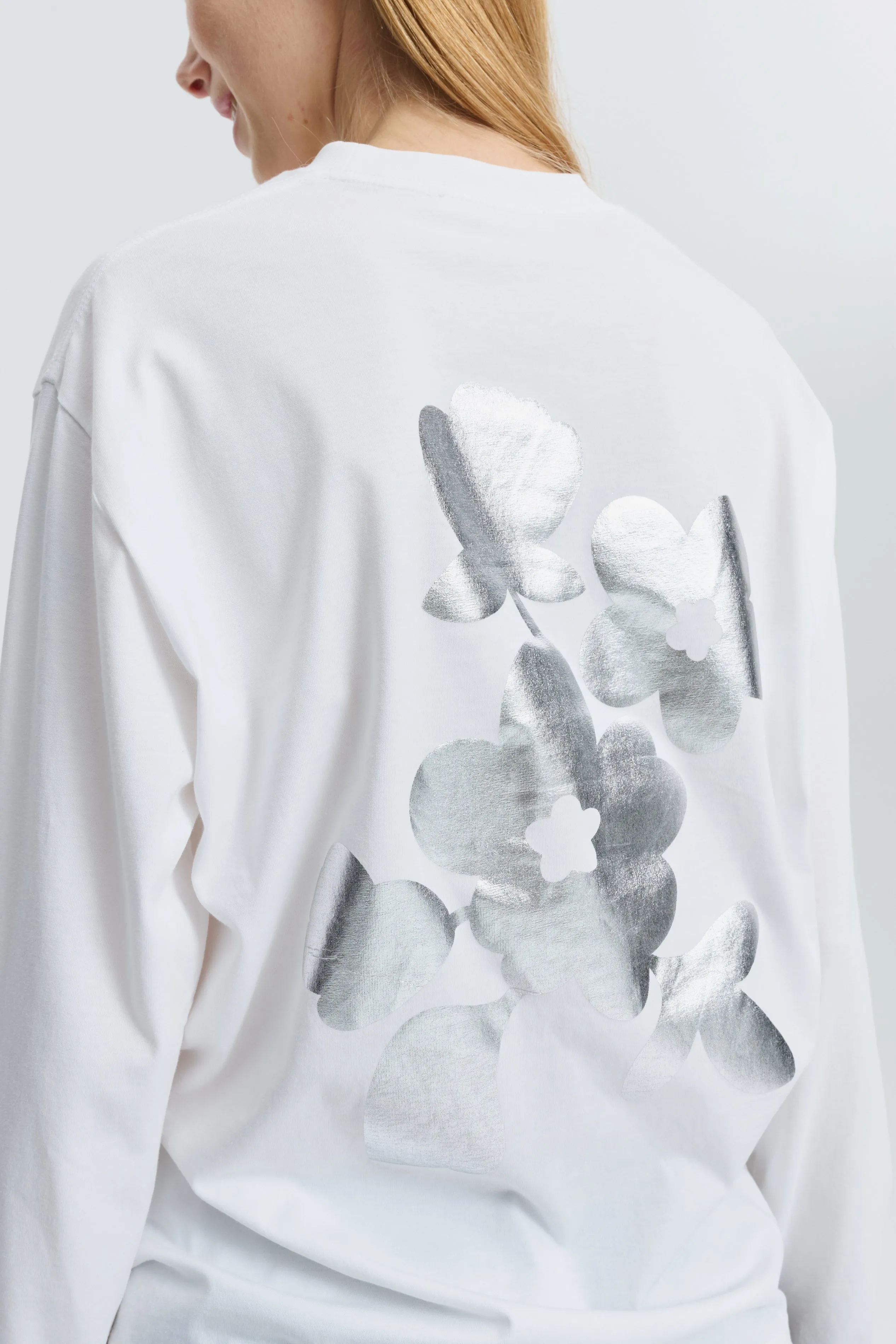 CBLILY | T-SHIRT JERSEY WHITE / SILVER sold by Cecilie Bahnsen product image thumbnail 4