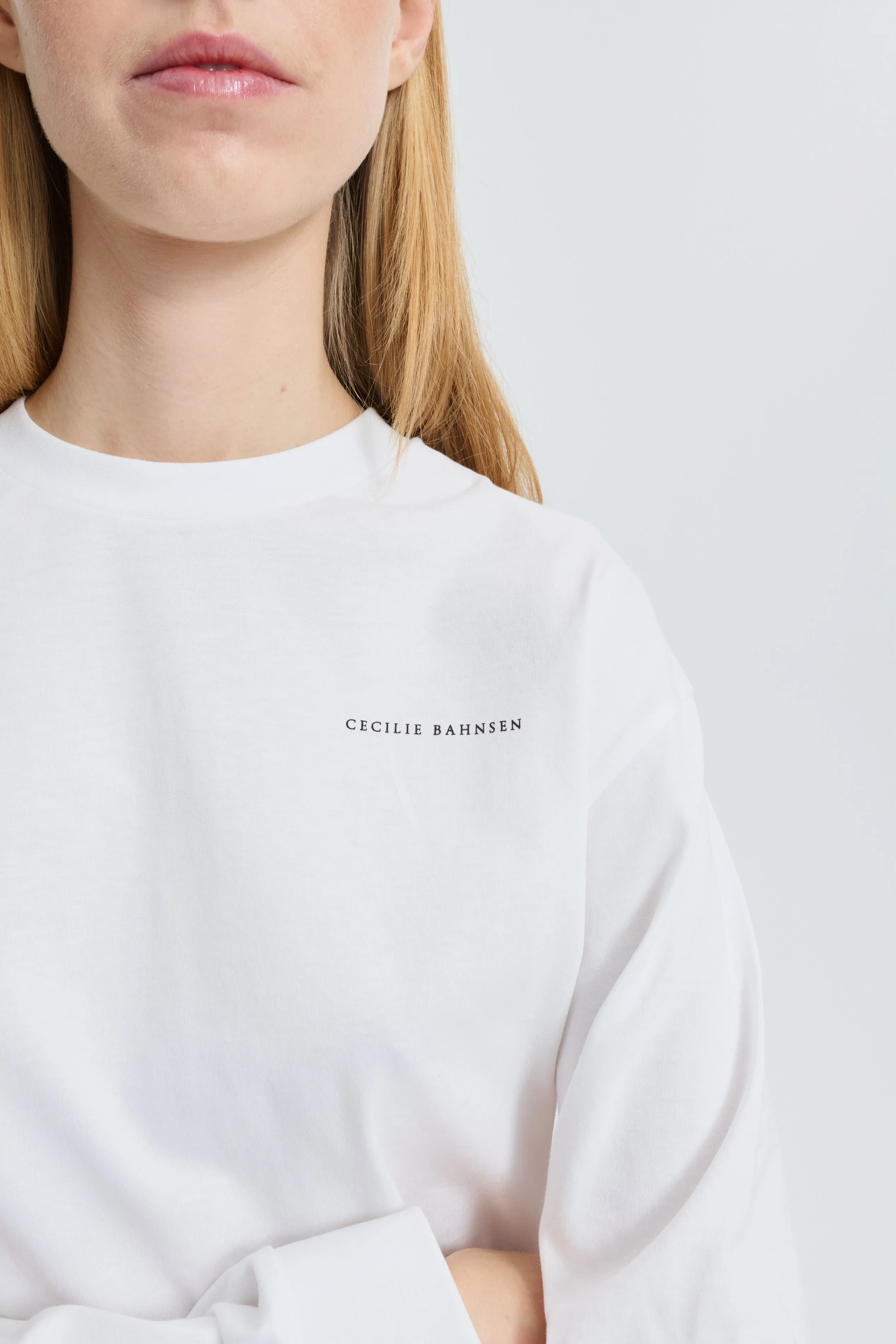 CBLILY | T-SHIRT JERSEY WHITE / SILVER sold by Cecilie Bahnsen product image thumbnail 3