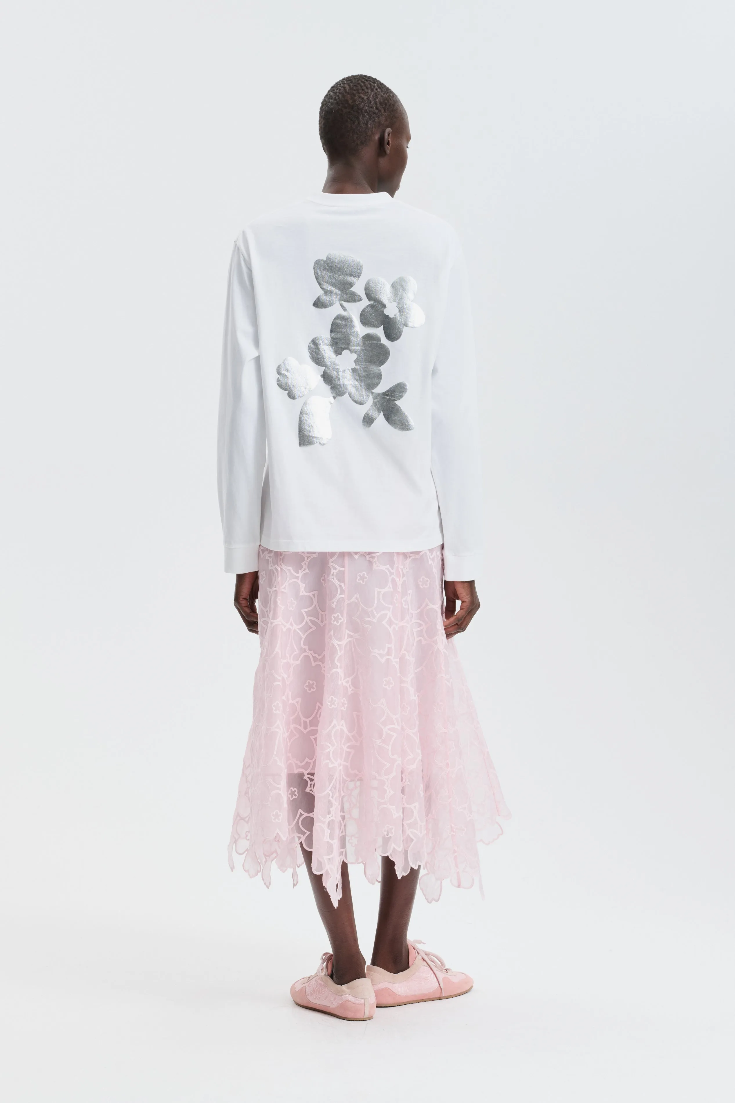CBFLAVIE | SKIRT CORANITA EMBROIDERY BLUSH PINK sold by Cecilie Bahnsen product image thumbnail 3