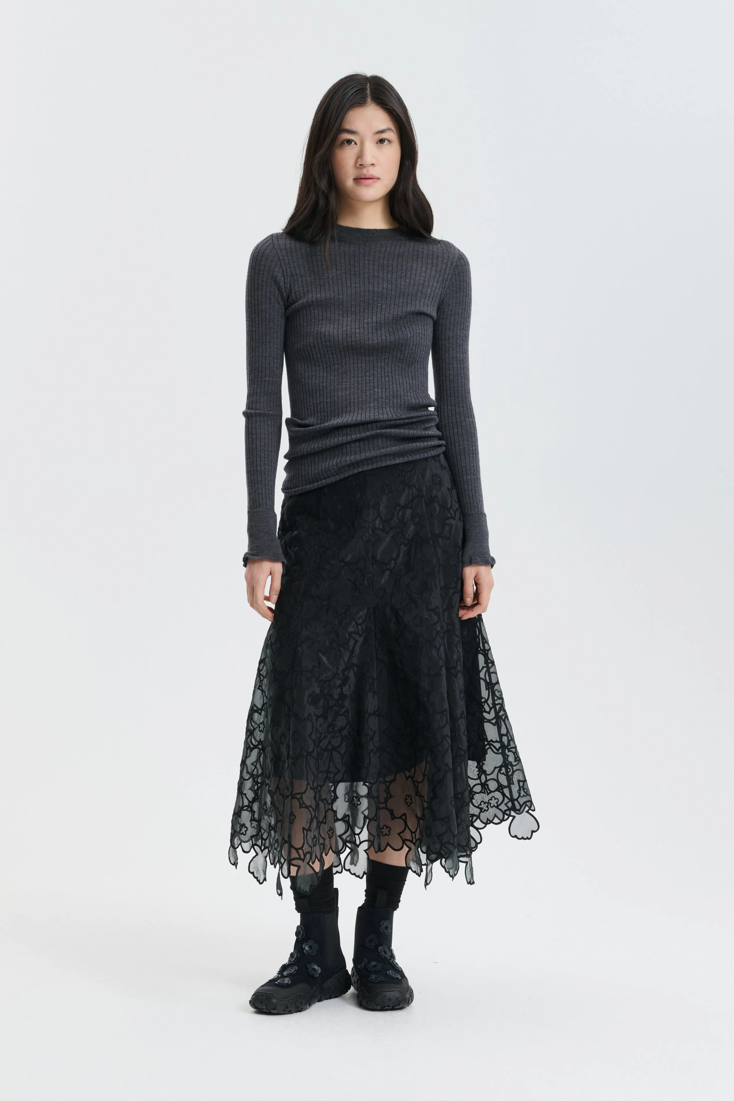 CBFLAVIE | SKIRT CORANITA EMBROIDERY BLACK sold by Cecilie Bahnsen product image thumbnail 2