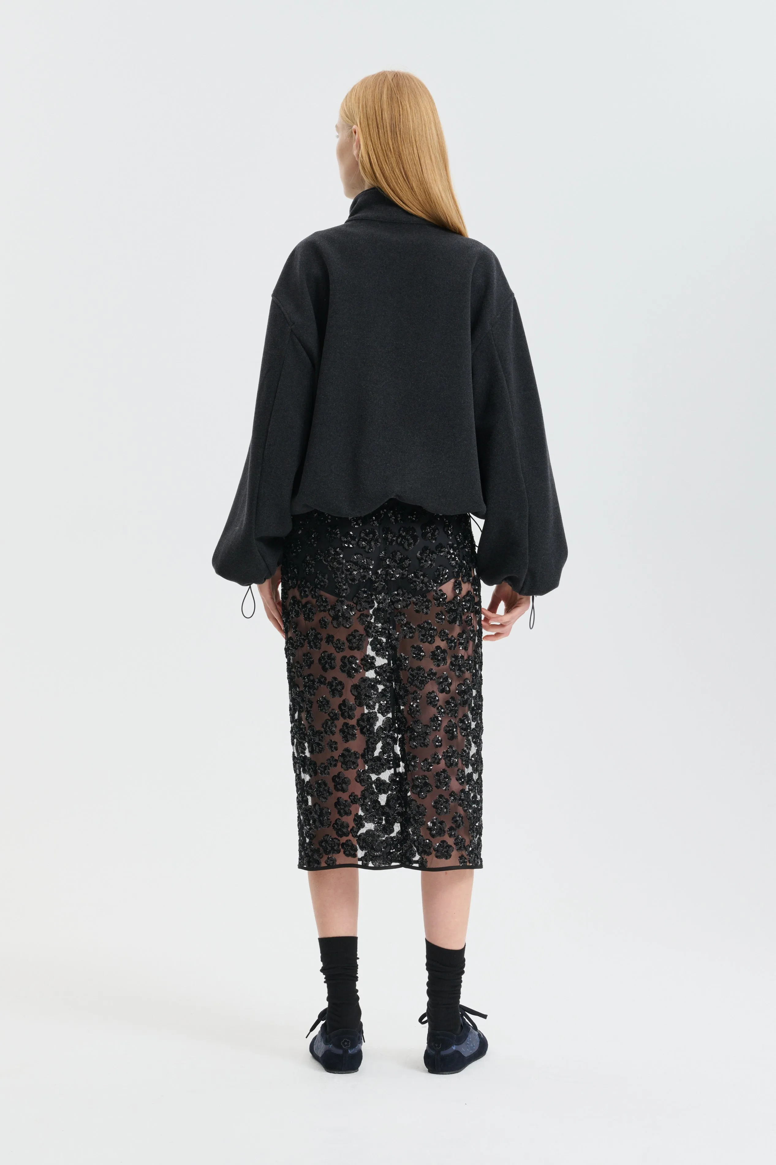 CBBRIA | SKIRT UME FLORAL SEQUINS BLACK sold by Cecilie Bahnsen product image thumbnail 2