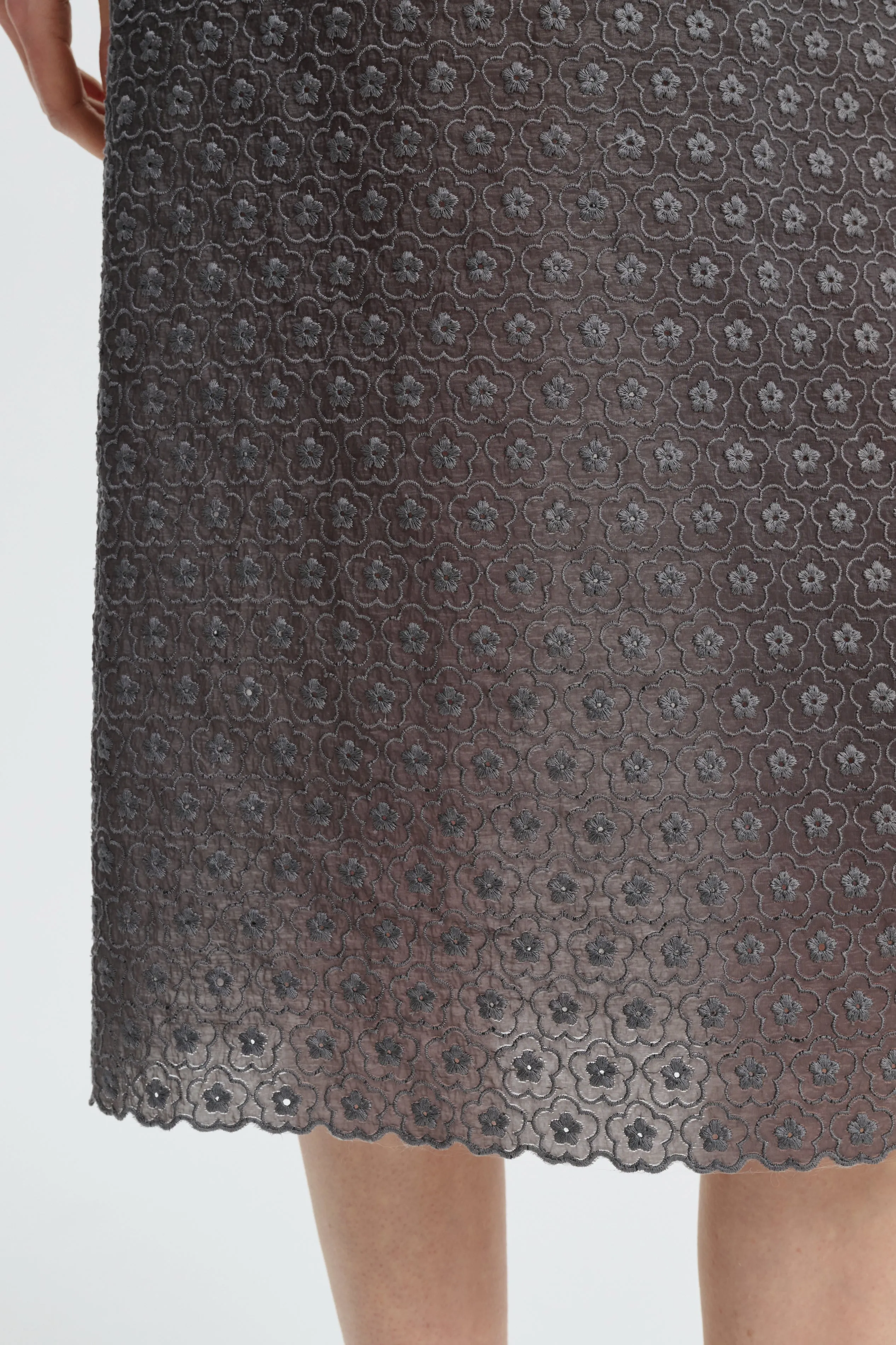 CBBRIA | SKIRT MEADOW EMBROIDERY GREY sold by Cecilie Bahnsen product image thumbnail 4