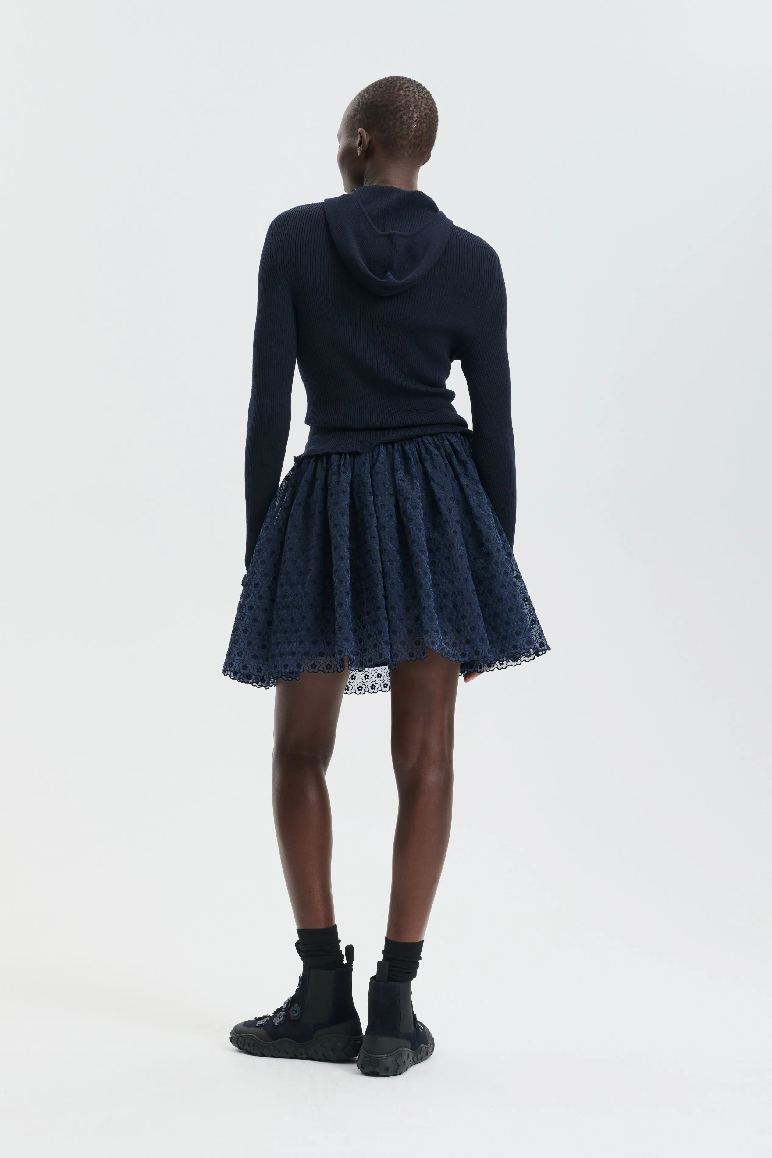 CBBIBIANA | SKIRT MEADOW EMBROIDERY NAVY sold by Cecilie Bahnsen product image thumbnail 2