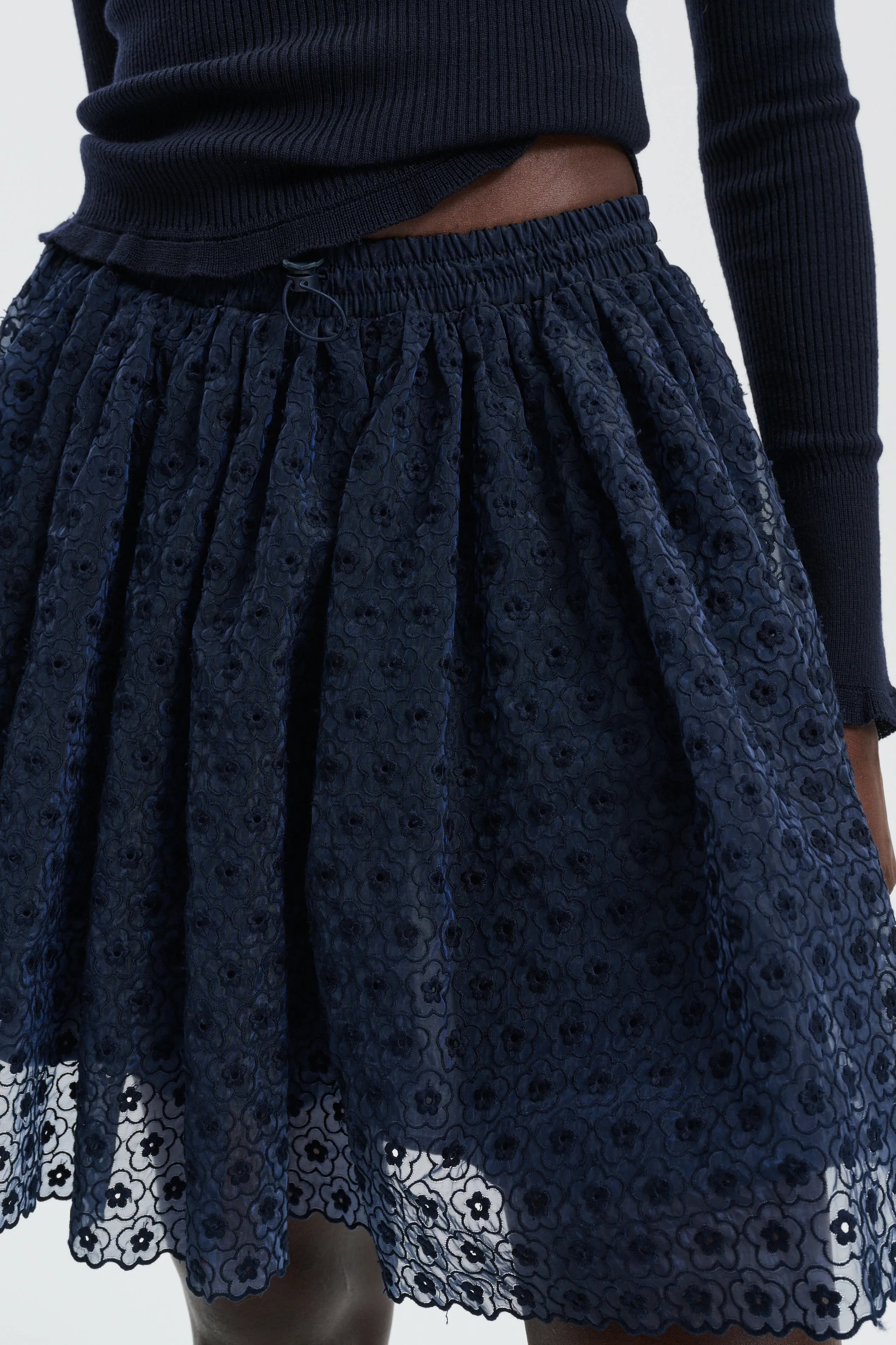 CBBIBIANA | SKIRT MEADOW EMBROIDERY NAVY sold by Cecilie Bahnsen product image thumbnail 3