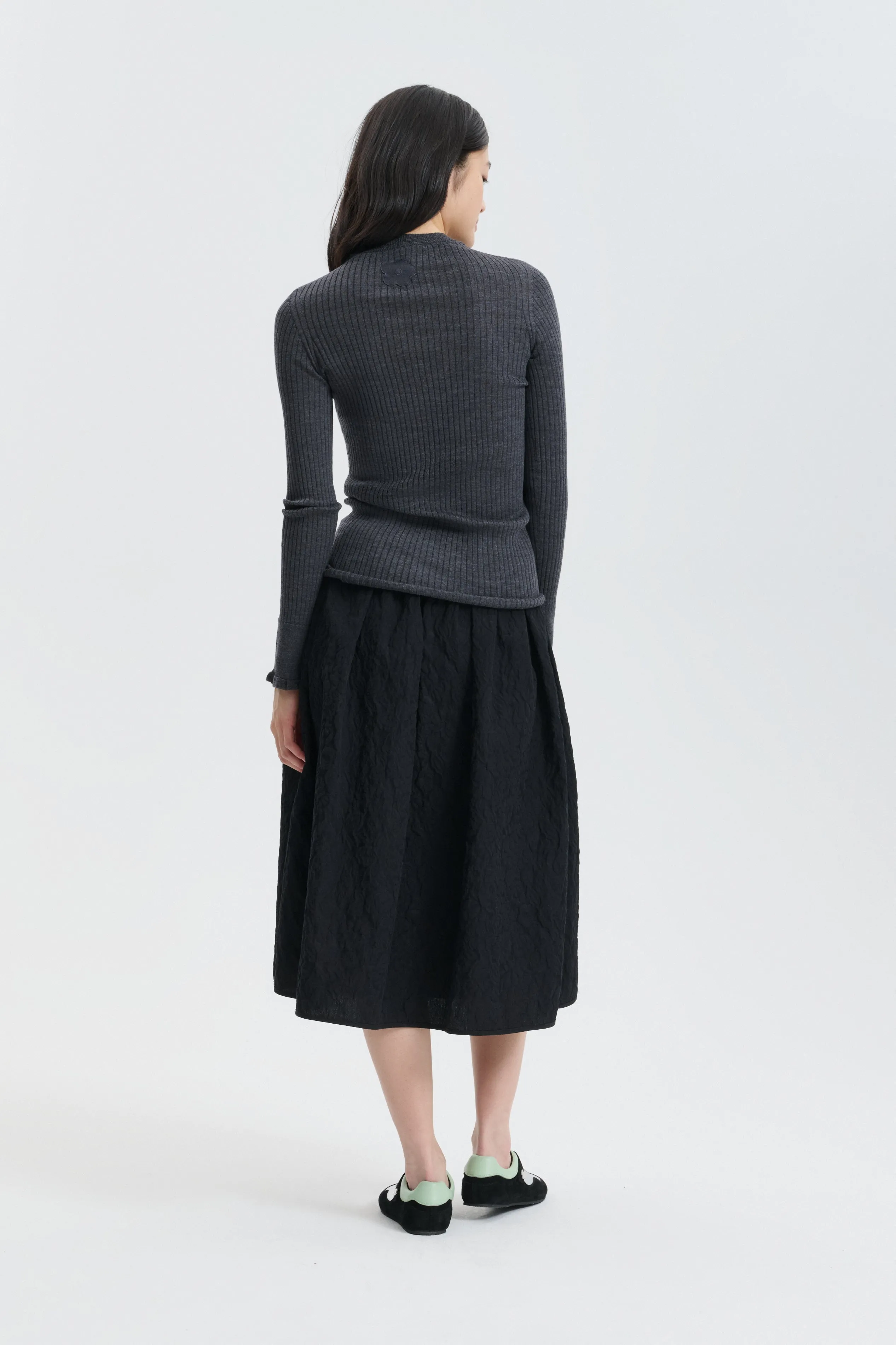 CBBALA | SKIRT FLORATINI MATELASSÉ BLACK sold by Cecilie Bahnsen product image thumbnail 2