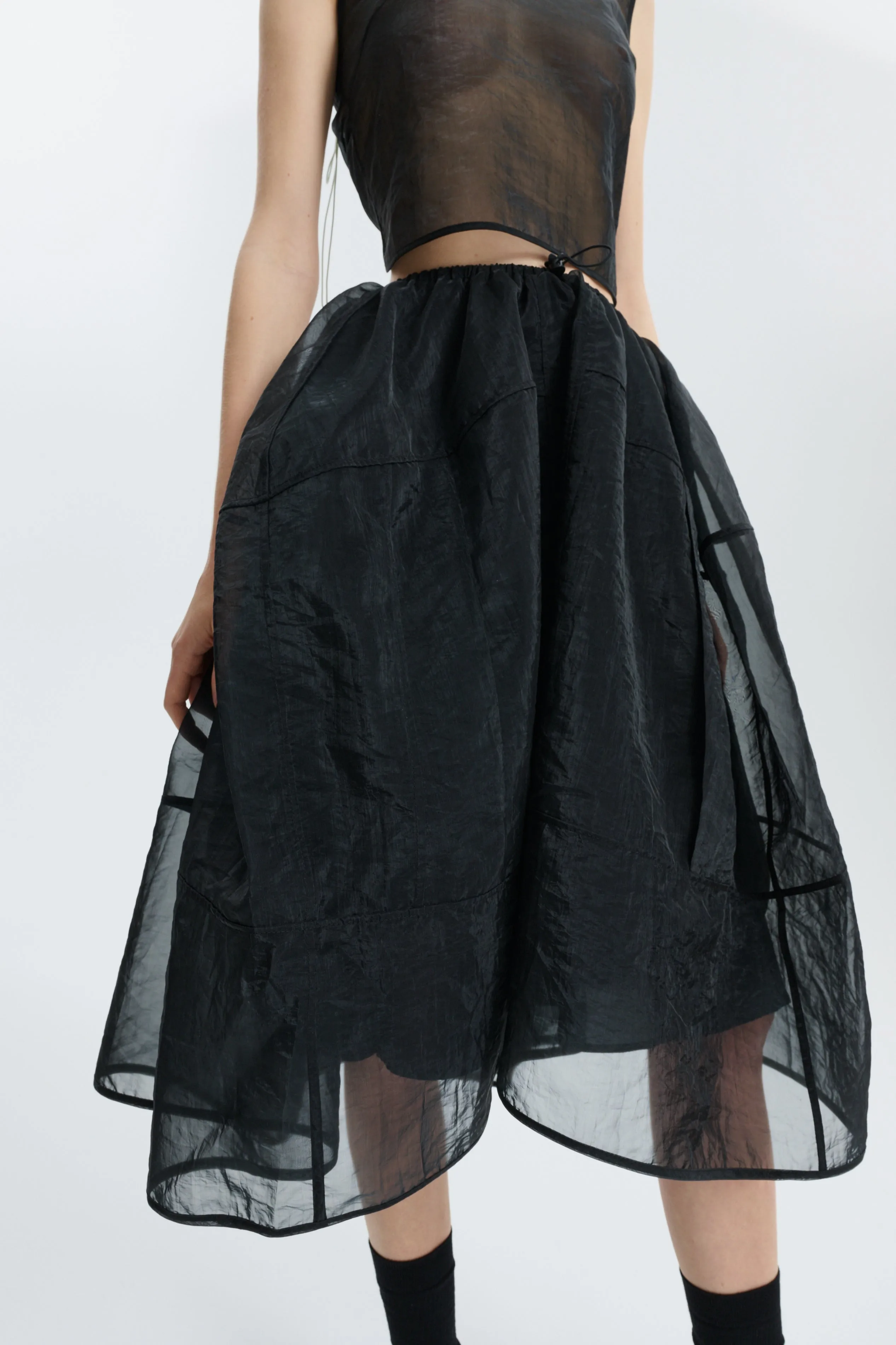 CBFOSIA | SKIRT LIQUID MYRTIA BLACK sold by Cecilie Bahnsen product image thumbnail 3