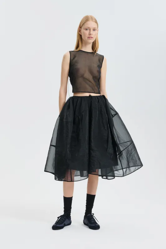 CBFOSIA | SKIRT LIQUID MYRTIA BLACK made by Cecilie Bahnsen