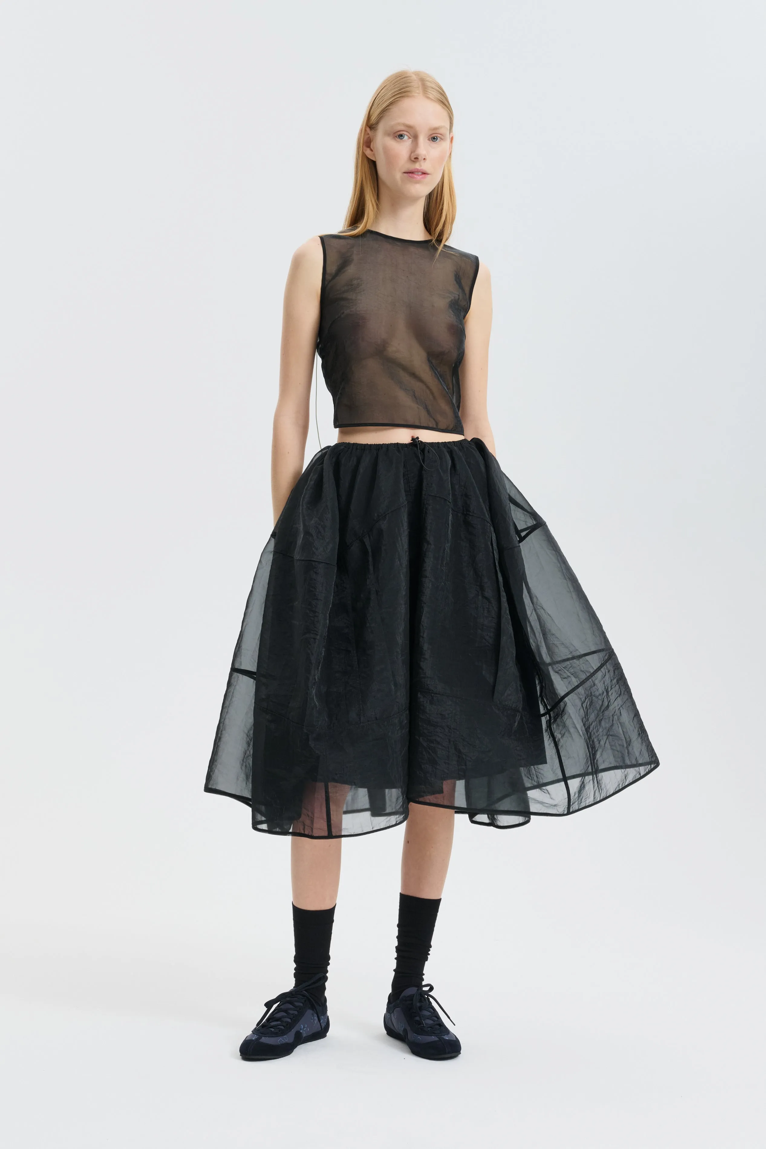 CBFOSIA | SKIRT LIQUID MYRTIA BLACK sold by Cecilie Bahnsen