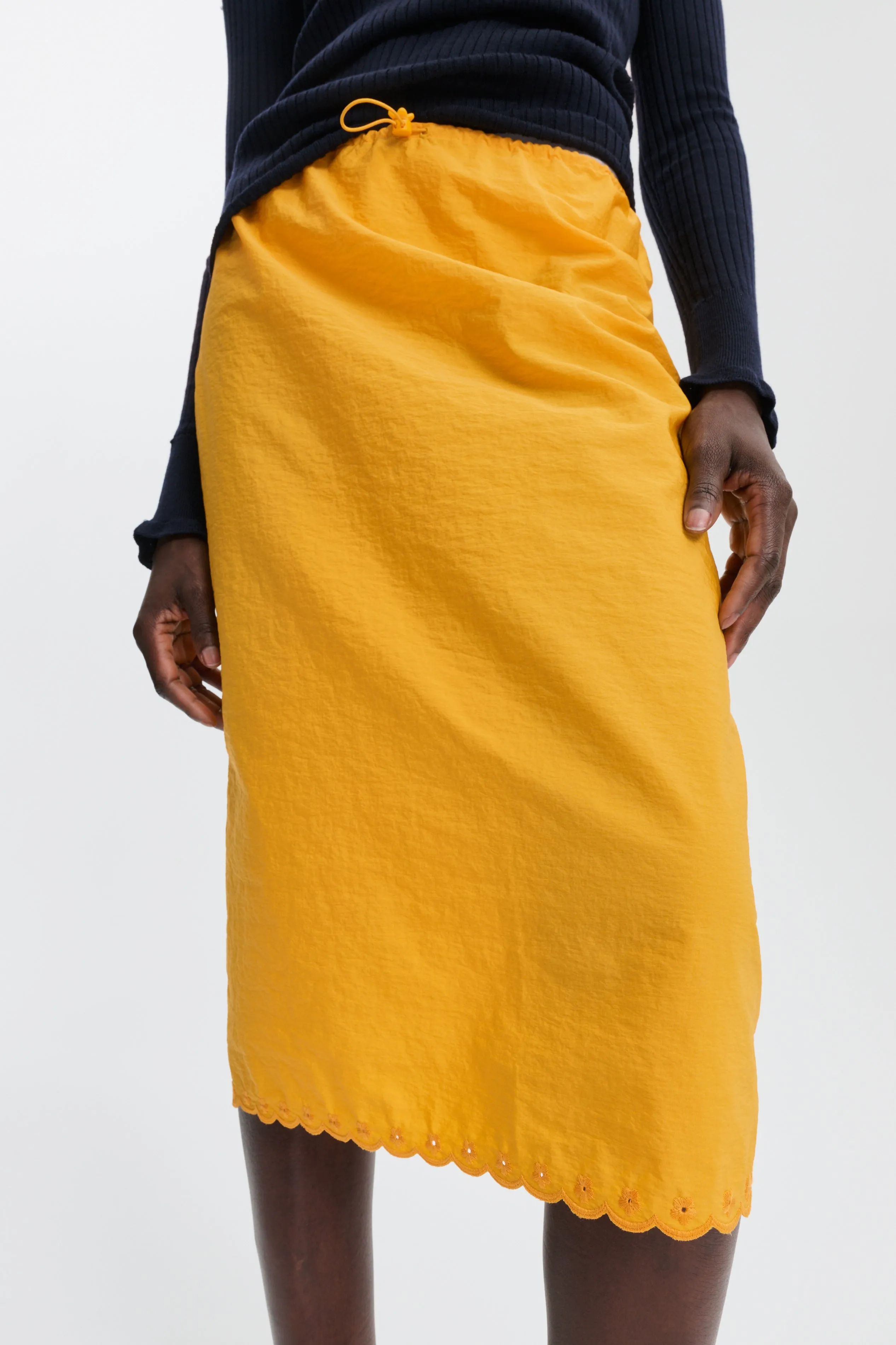 CBBRIA | SKIRT EMBROIDERED TAFFETA WINTER YELLOW sold by Cecilie Bahnsen product image thumbnail 3