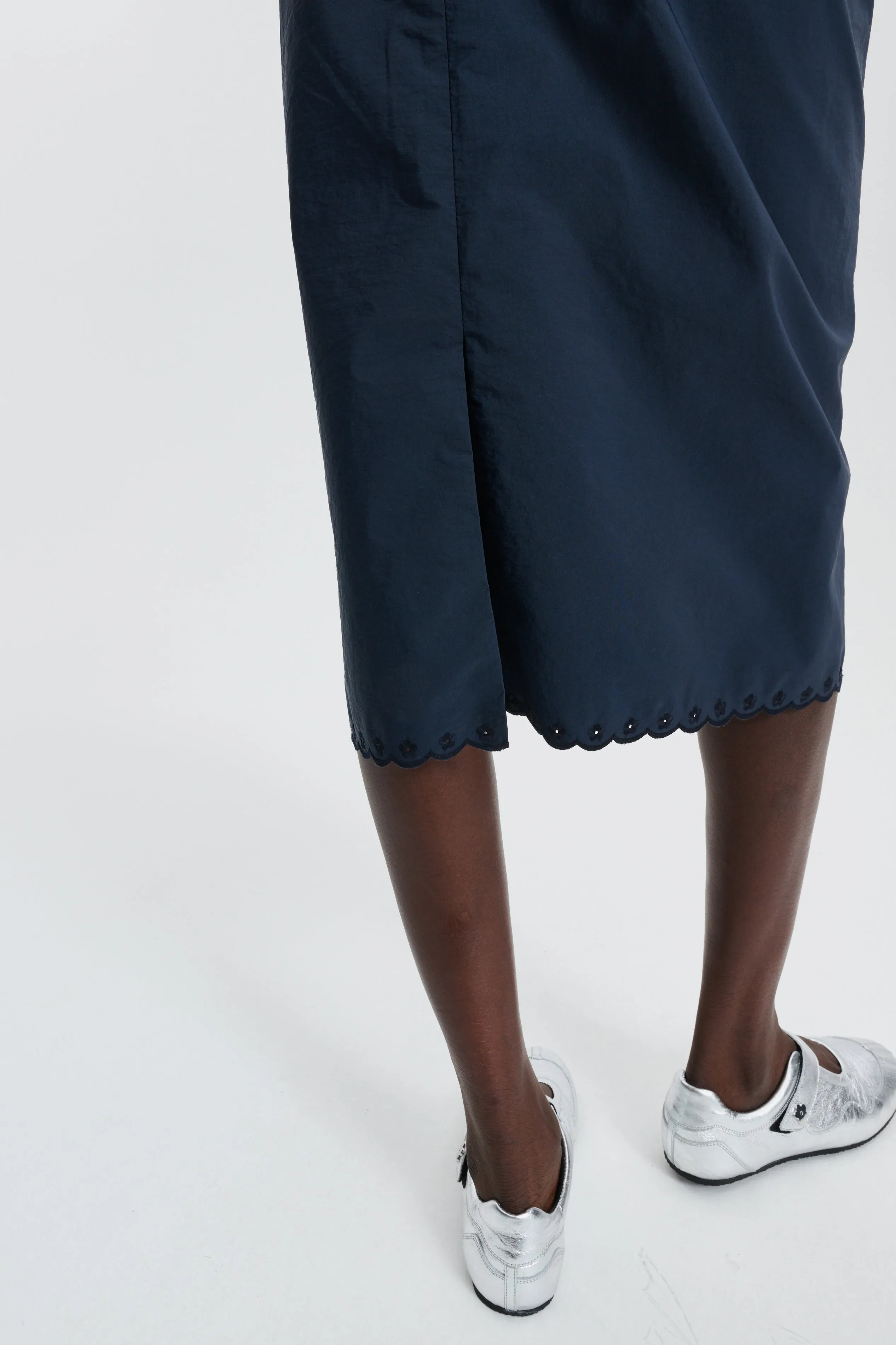 CBBRIA | SKIRT EMBROIDERED TAFFETA NAVY sold by Cecilie Bahnsen product image thumbnail 4