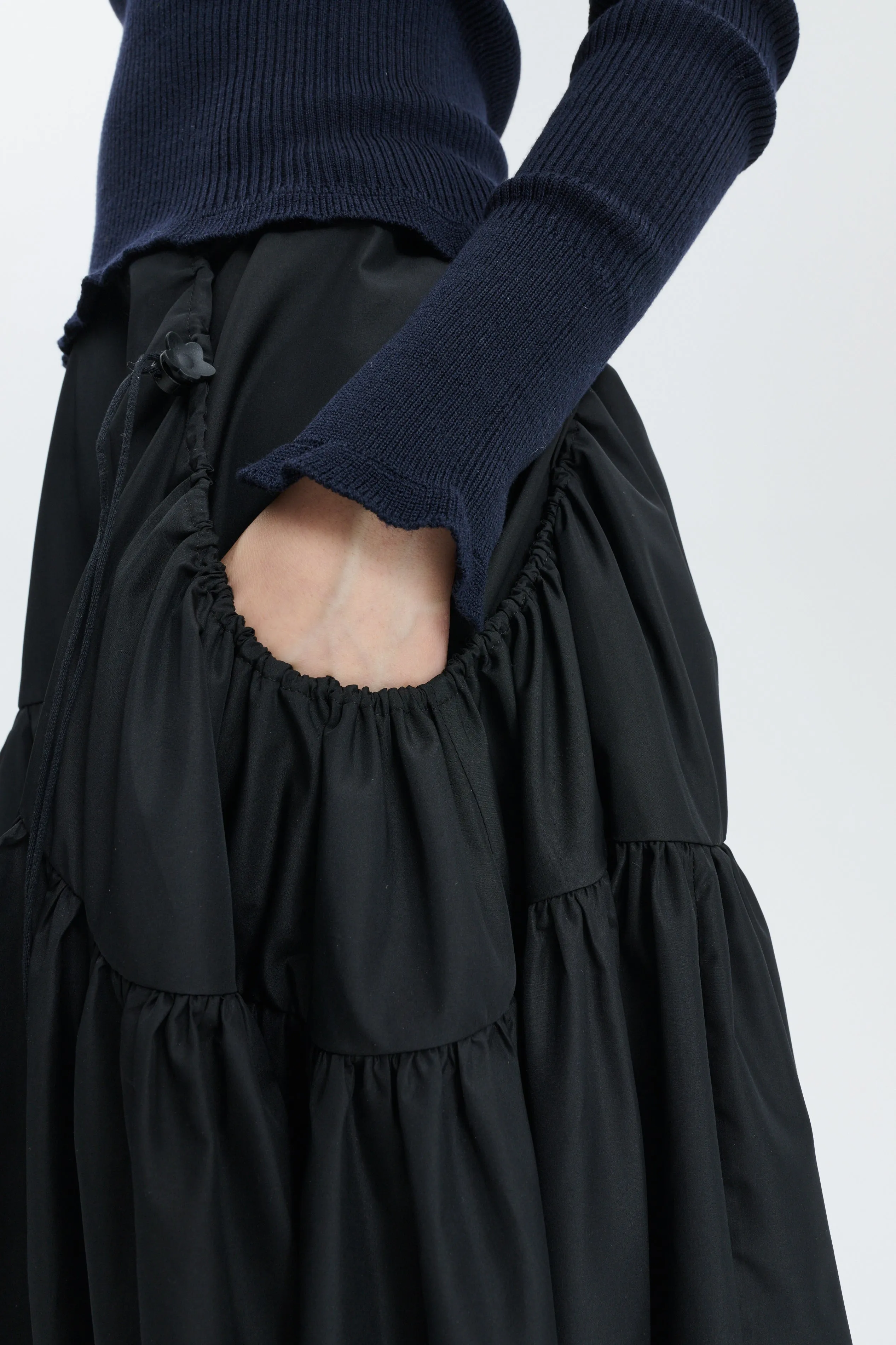 CBFILLY | SKIRT RECYCLED FAILLE BLACK sold by Cecilie Bahnsen product image thumbnail 3