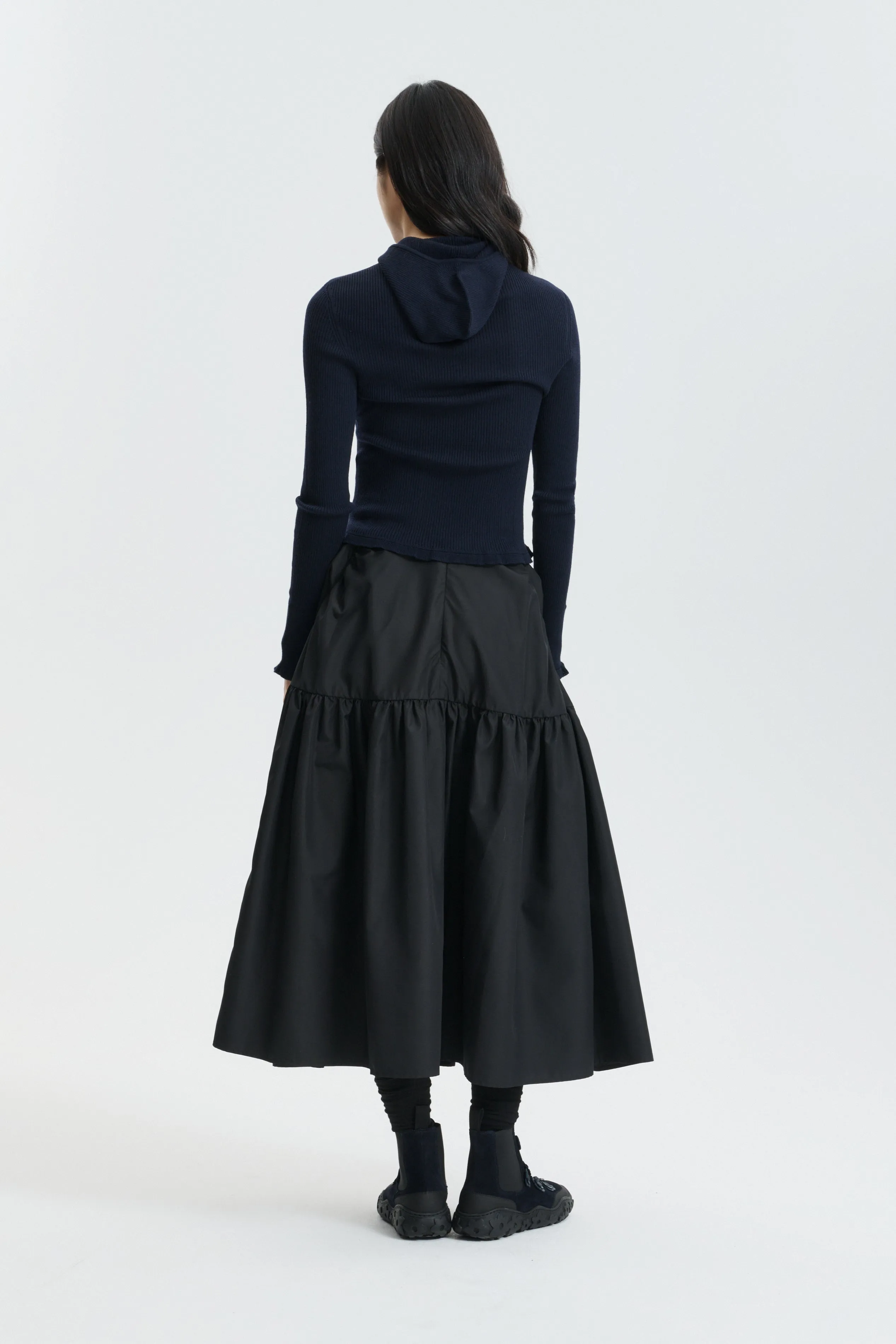 CBFILLY | SKIRT RECYCLED FAILLE BLACK sold by Cecilie Bahnsen product image thumbnail 2