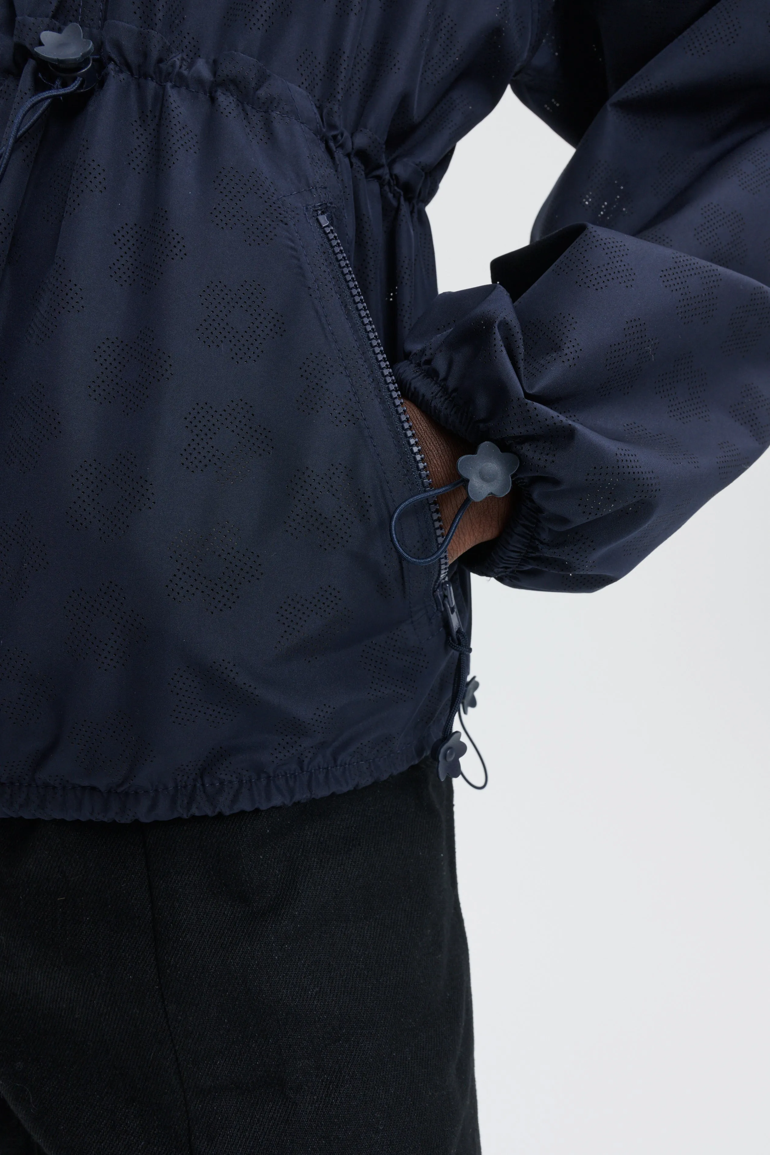 CBFREJON | JACKET PERFORATE WINDFLOWER NAVY sold by Cecilie Bahnsen product image thumbnail 4
