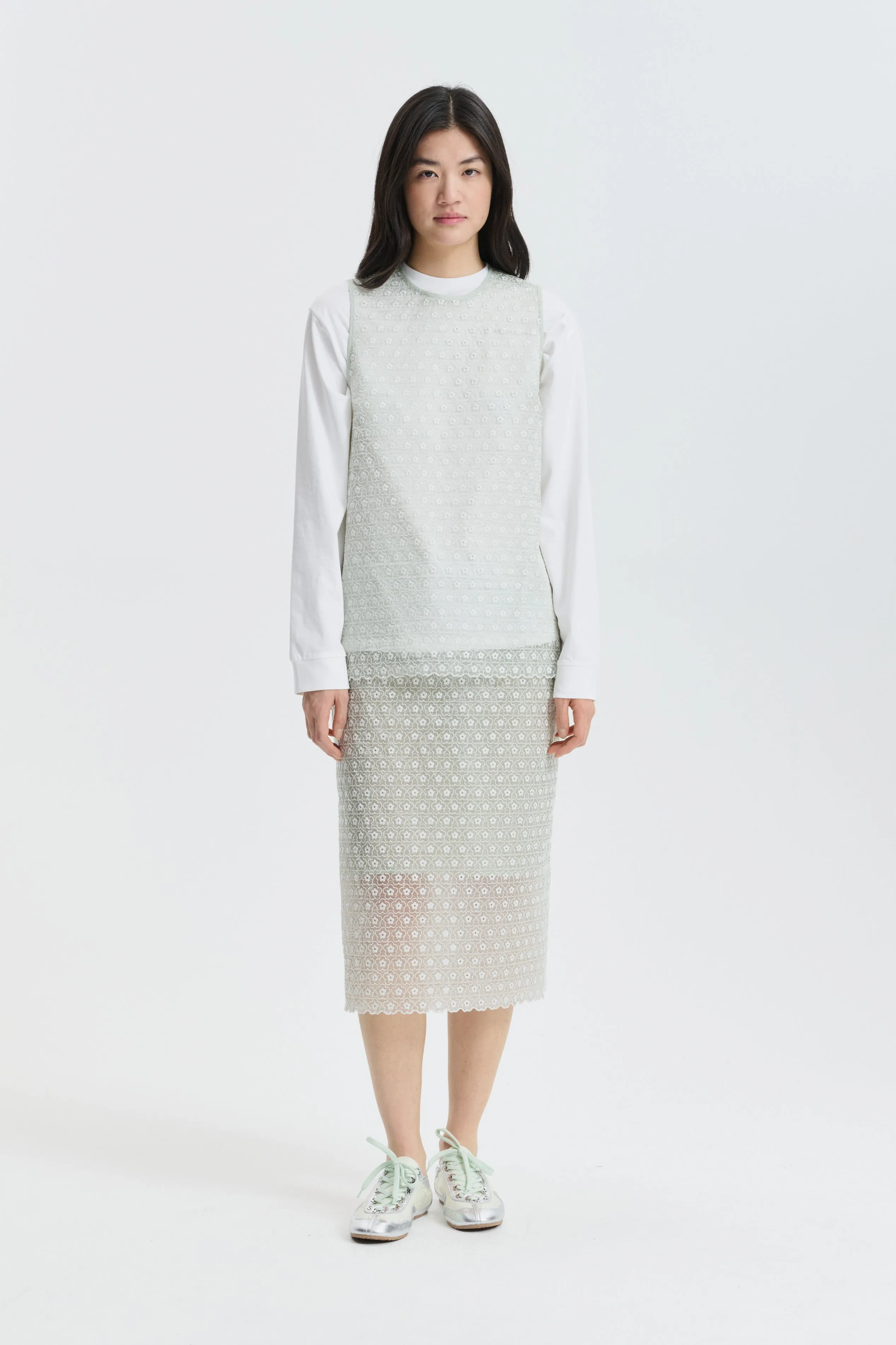 CBCERISE | TOP MEADOW EMBROIDERY MINT sold by Cecilie Bahnsen product image thumbnail 4