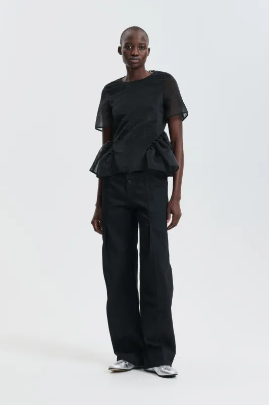 CBFIMEN | TOP LIQUID MYRTIA BLACK made by Cecilie Bahnsen