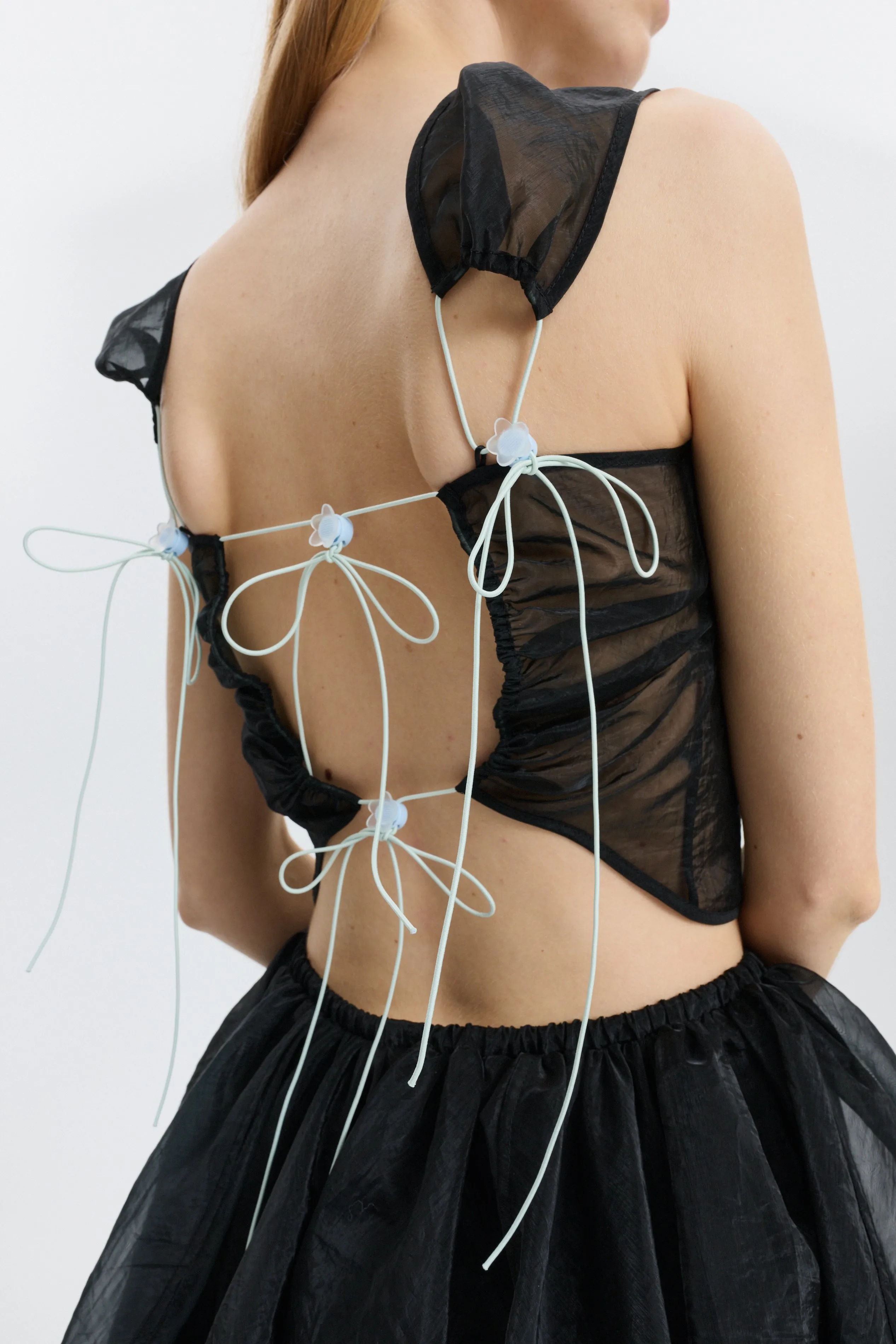 CBKATIA | TOP LIQUID MYRTIA BLACK sold by Cecilie Bahnsen product image thumbnail 3