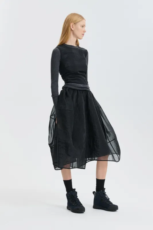 CBKATIA | TOP LIQUID MYRTIA BLACK made by Cecilie Bahnsen