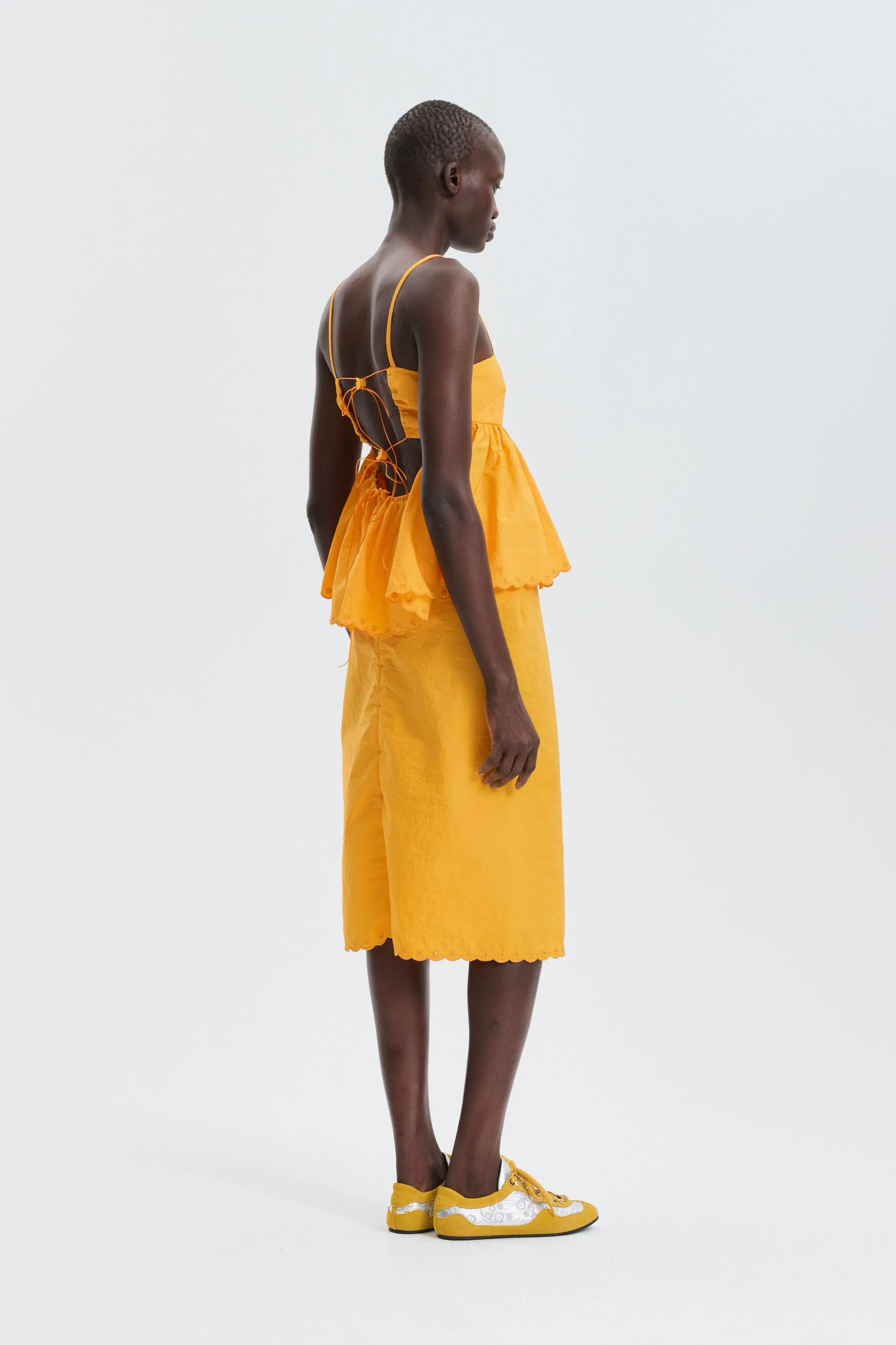 CBSELENA | TOP EMBROIDERED TAFFETA WINTER YELLOW sold by Cecilie Bahnsen product image thumbnail 3