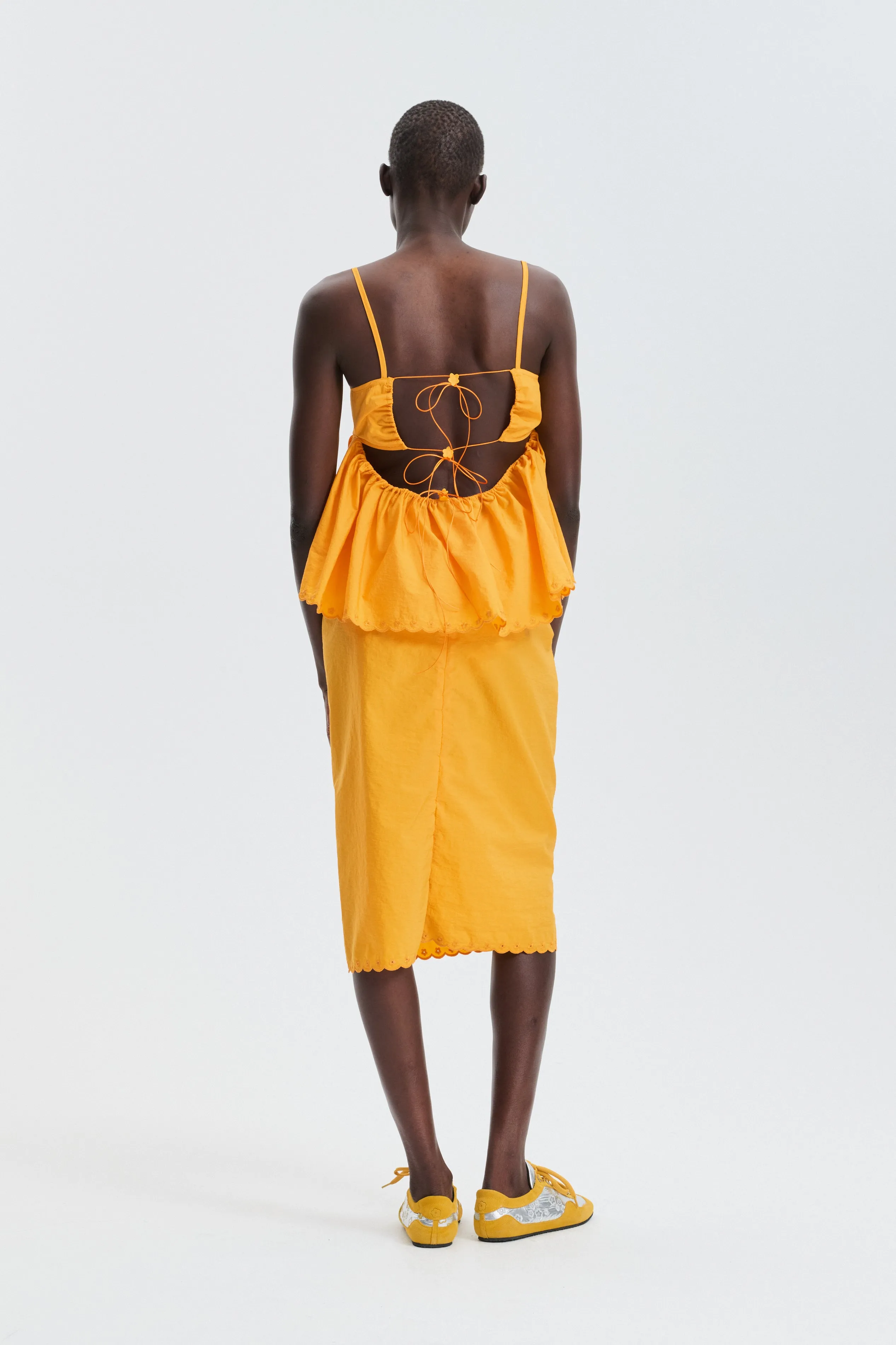 CBSELENA | TOP EMBROIDERED TAFFETA WINTER YELLOW sold by Cecilie Bahnsen product image thumbnail 2
