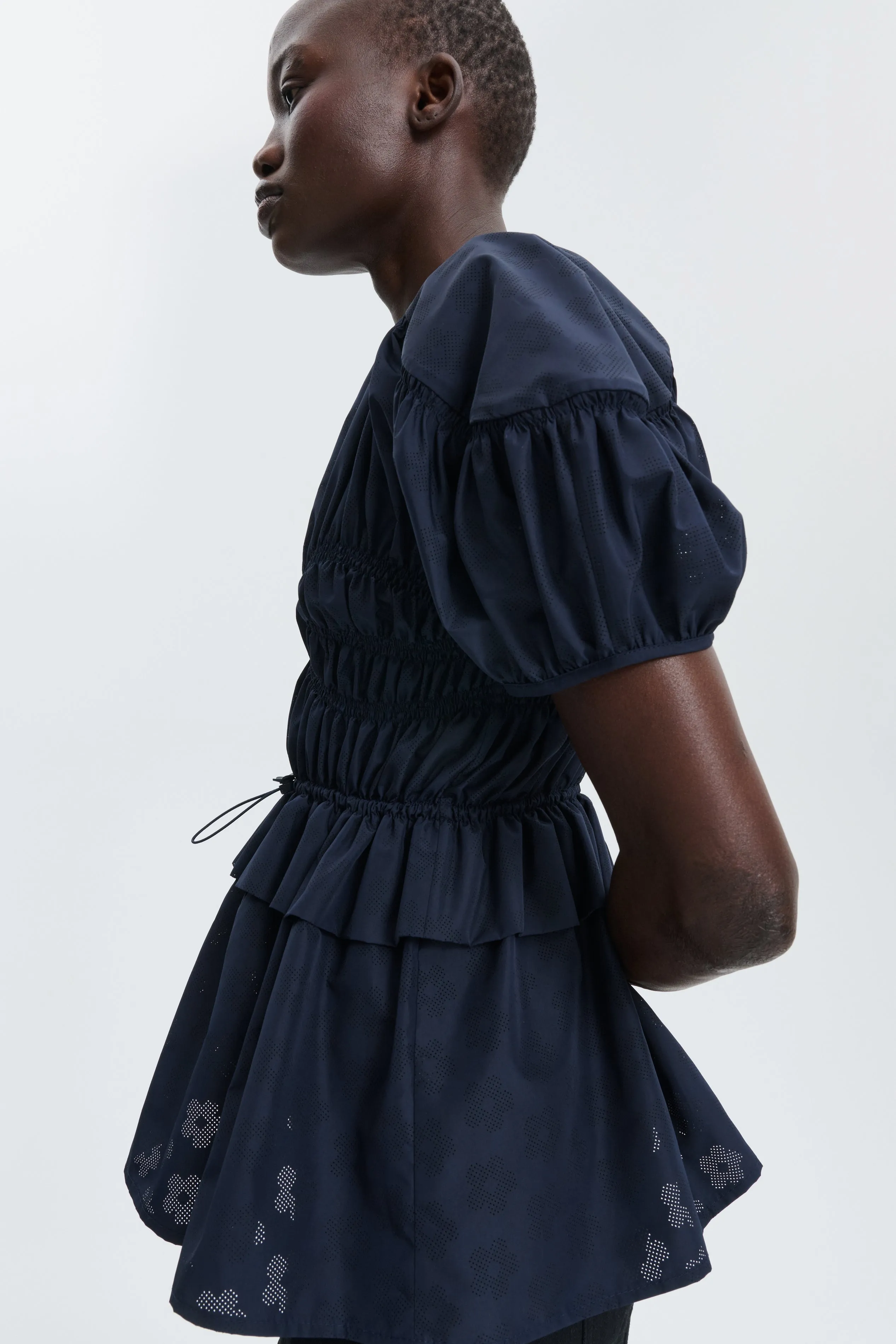 CBBROOKLYN | TOP PERFORATE WINDFLOWER NAVY sold by Cecilie Bahnsen product image thumbnail 3