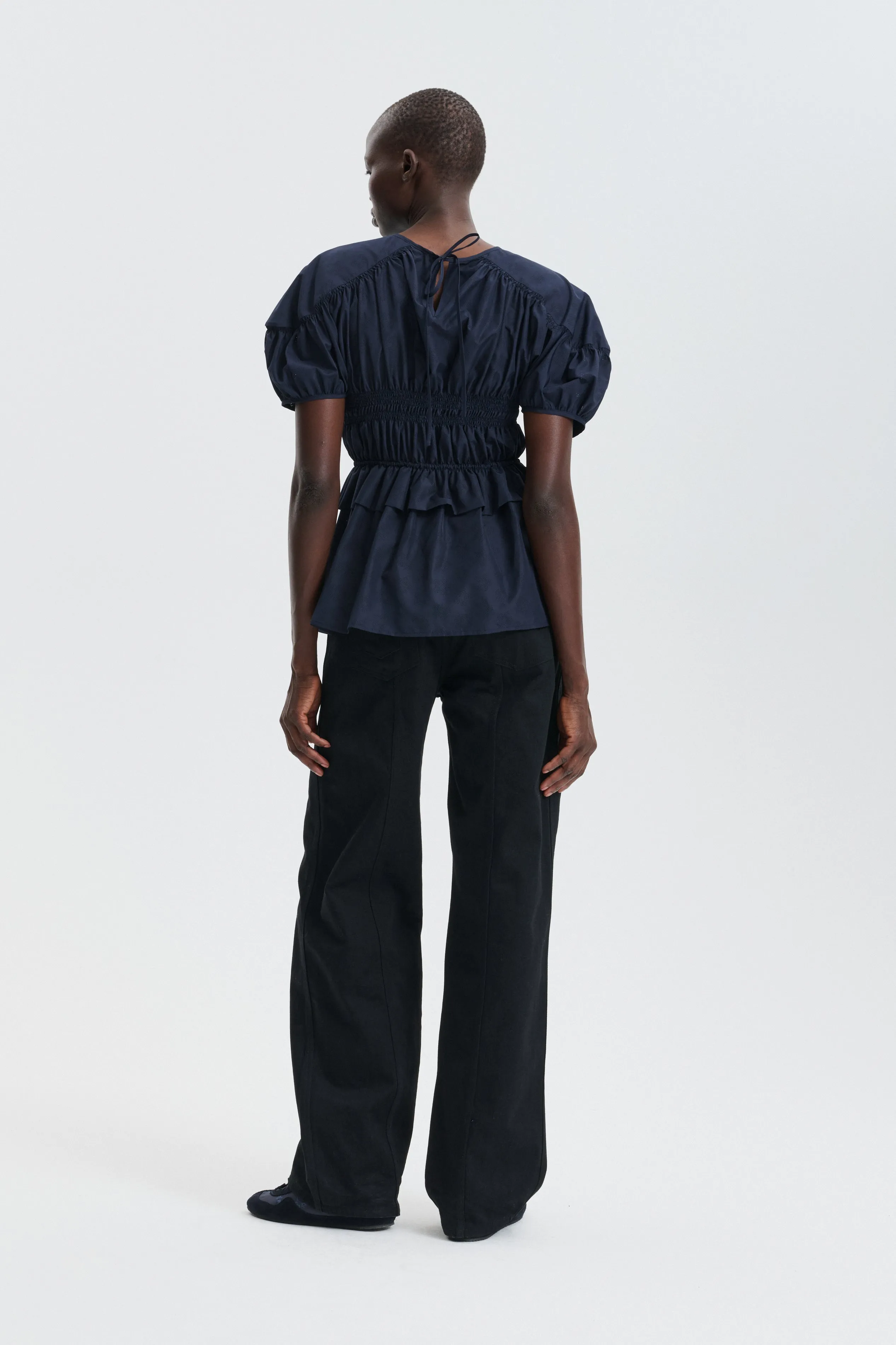 CBBROOKLYN | TOP PERFORATE WINDFLOWER NAVY sold by Cecilie Bahnsen product image thumbnail 2