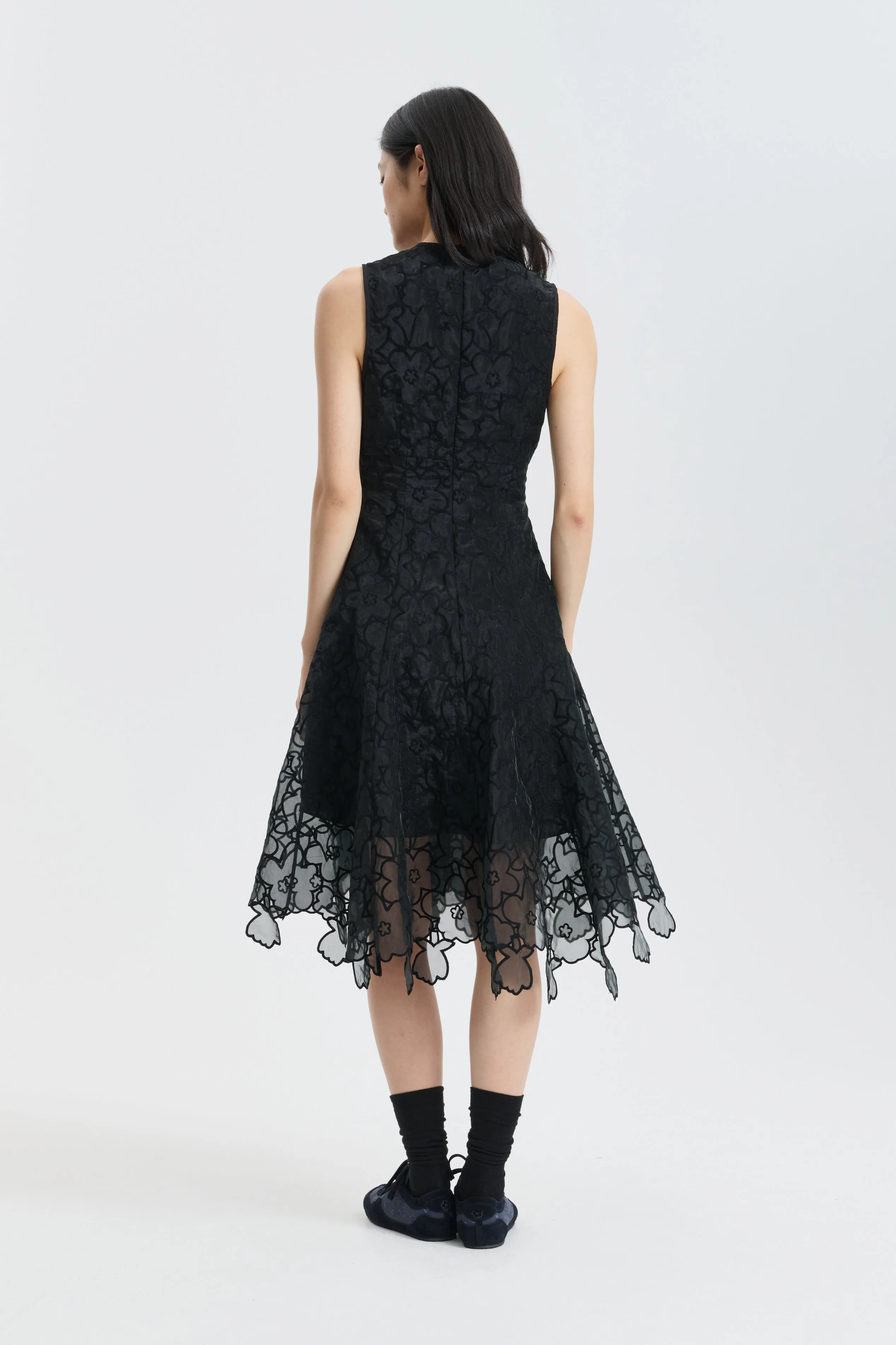 CBFORESS | DRESS CORANITA EMBROIDERY BLACK sold by Cecilie Bahnsen product image thumbnail 3