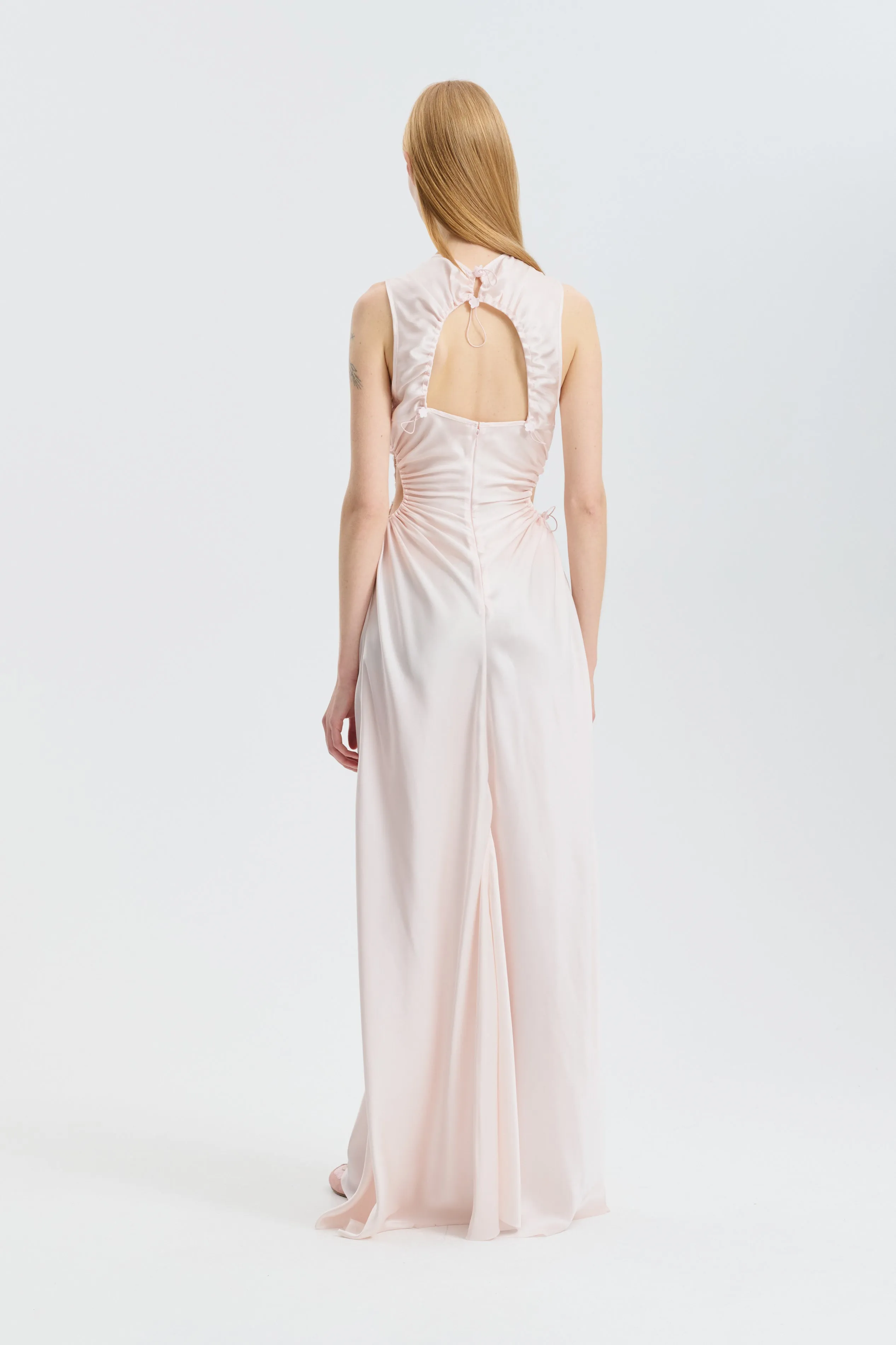 CBFELINE | GOWN SILK SATIN BLUSH PINK sold by Cecilie Bahnsen product image thumbnail 4