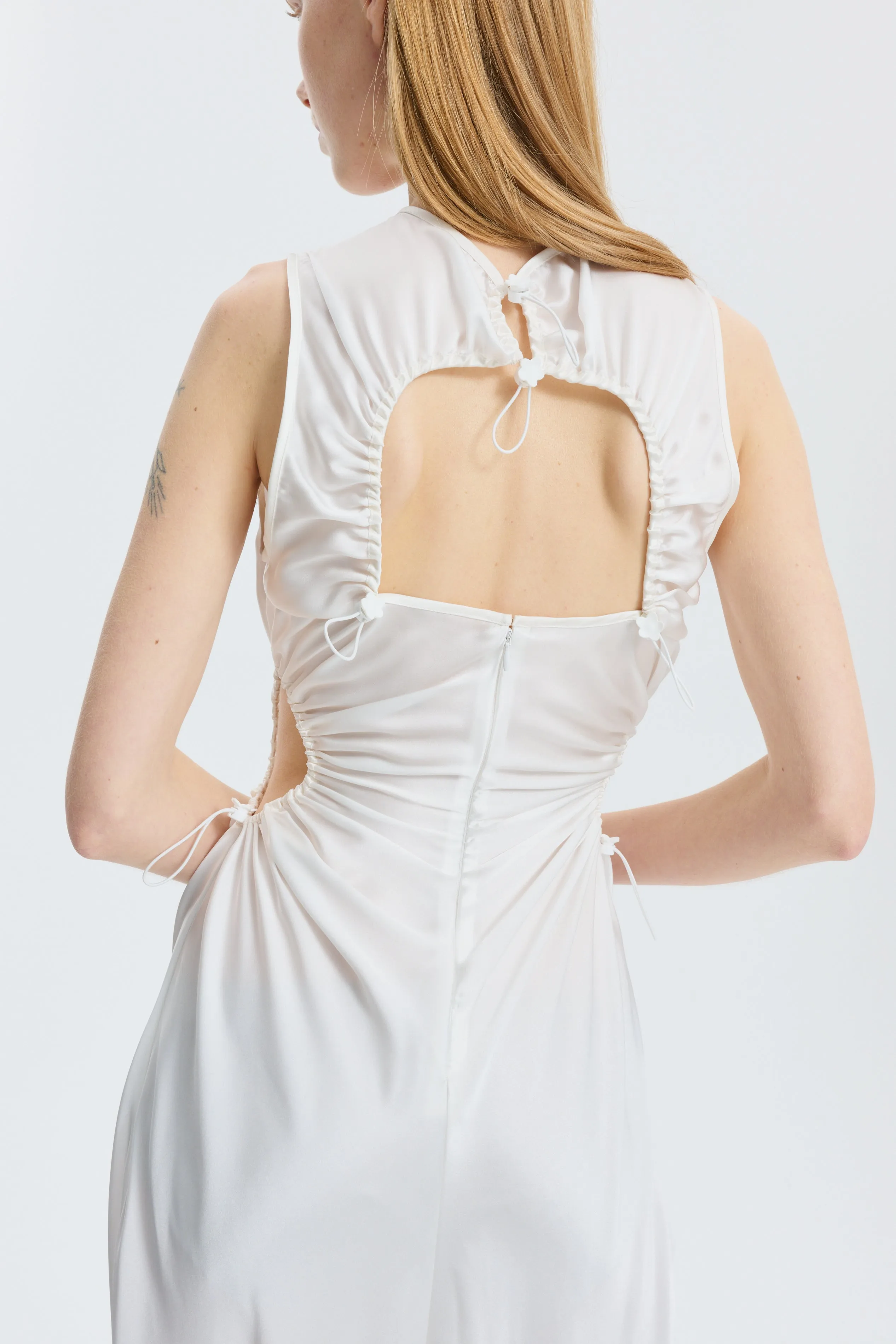 CBFELINE | GOWN SILK SATIN IVORY sold by Cecilie Bahnsen product image thumbnail 5