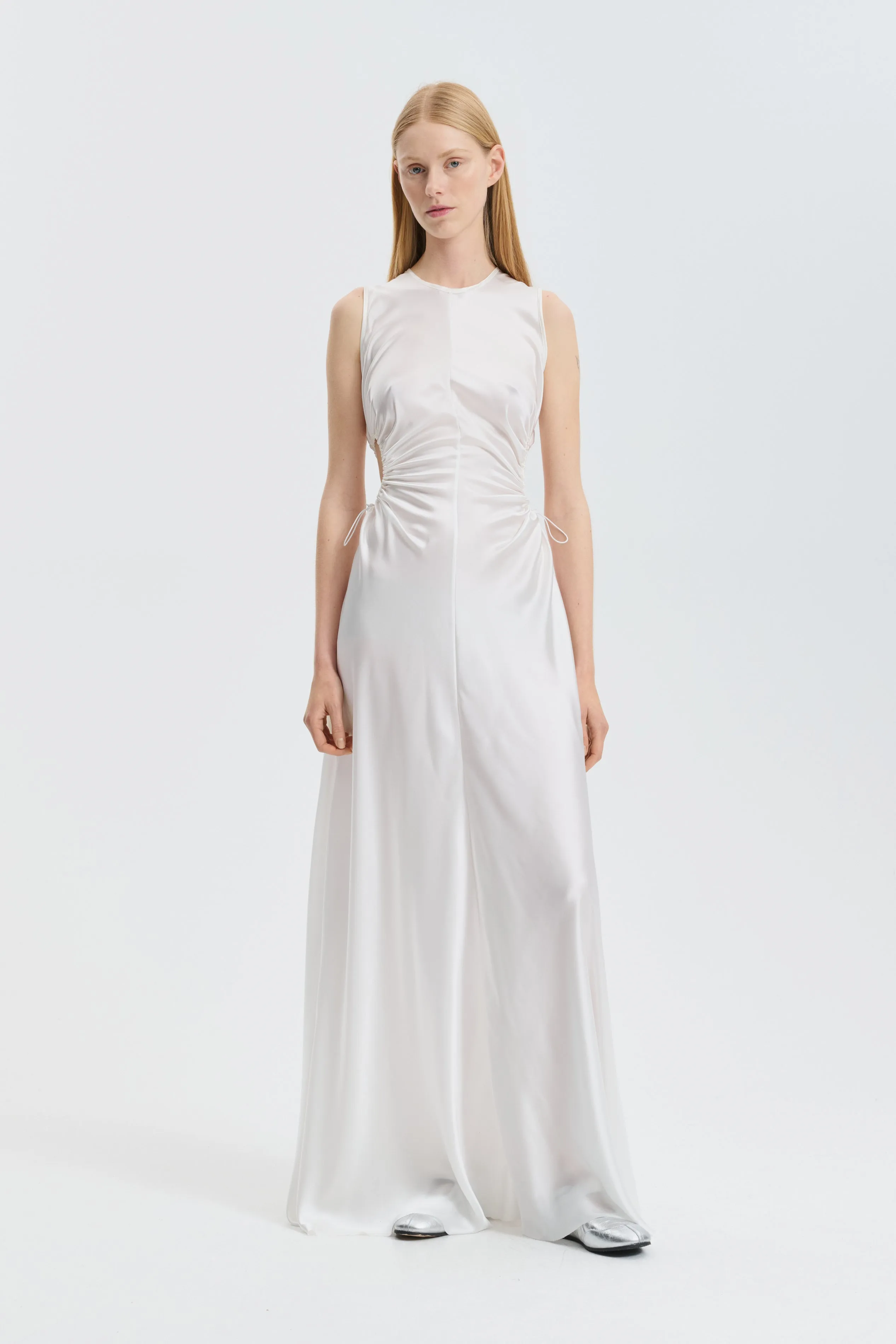 CBFELINE | GOWN SILK SATIN IVORY sold by Cecilie Bahnsen product image thumbnail 2