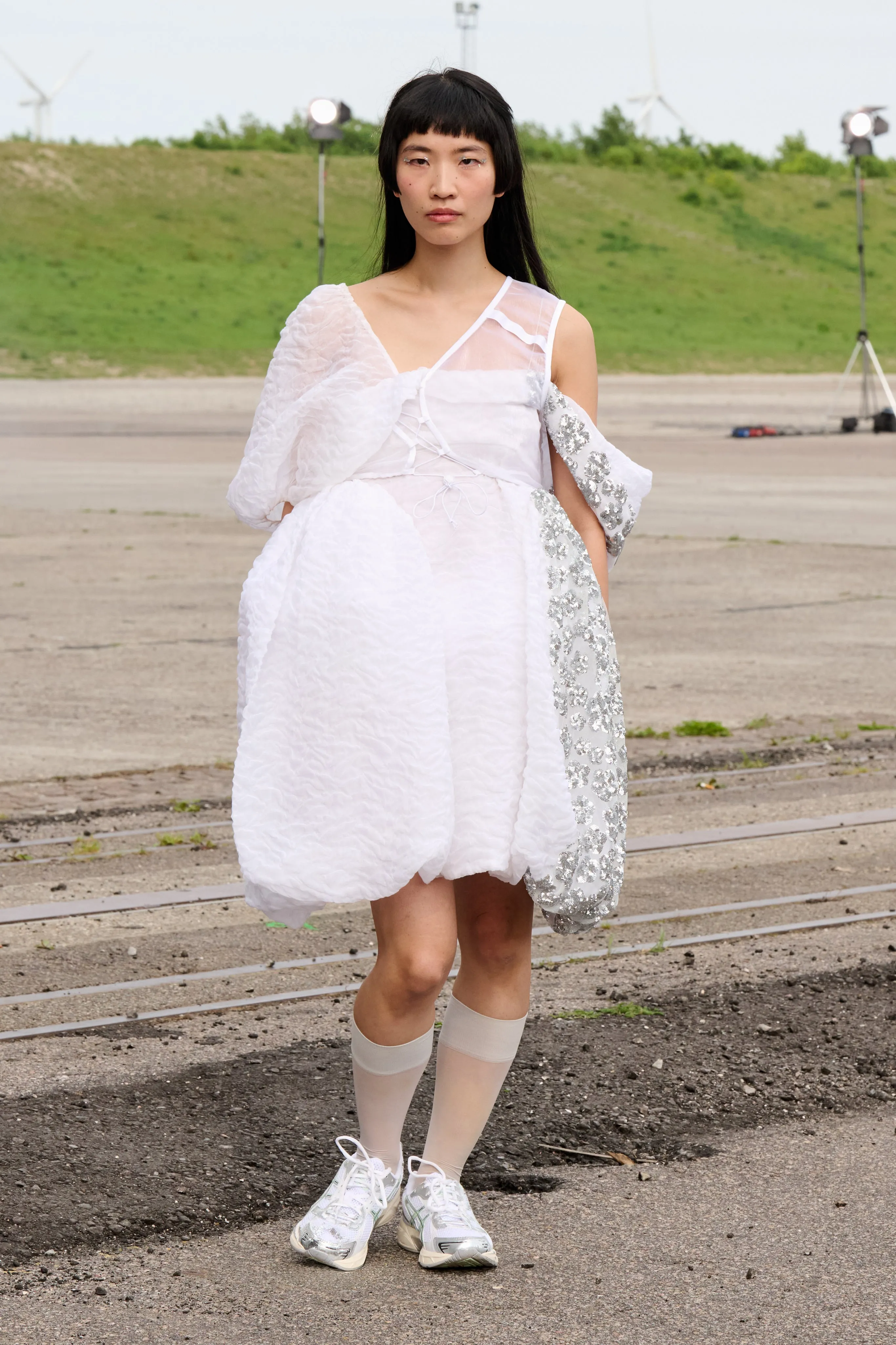 SNOW | DRESS NIMBUS MATLASSE WHITE - LOOK 10 sold by Cecilie Bahnsen
