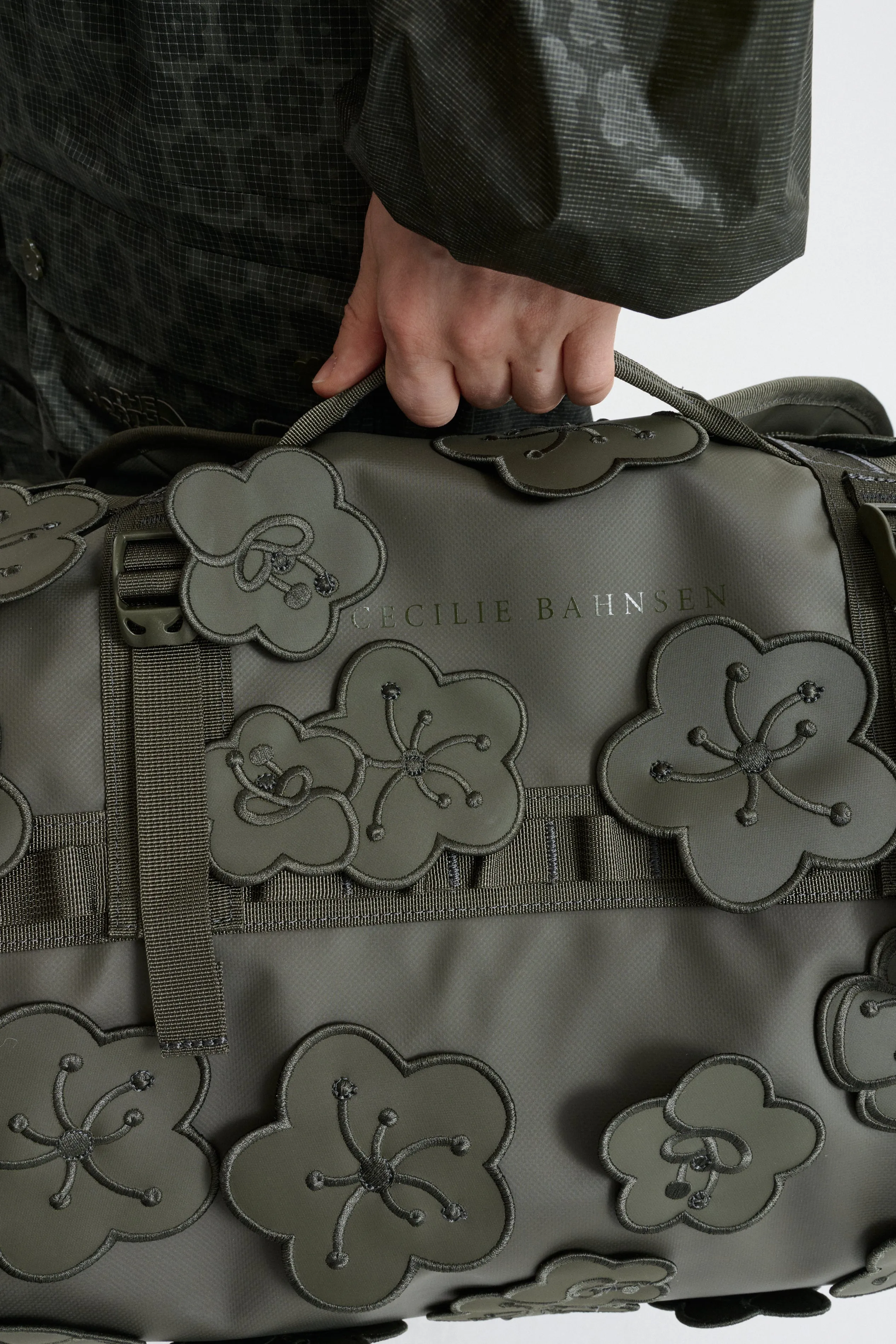 THE NORTH FACE X CECILIE BAHNSEN ANNA BASE CAMP | DUFFEL (S) | POLYESTER FOREST NIGHT GREEN sold by Cecilie Bahnsen product image thumbnail 4