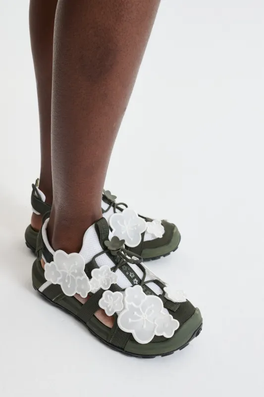 THE NORTH FACE X CECILIE BAHNSEN BEKAH | SHANDAL RUBBER WHITE/GREEN made by The North Face
