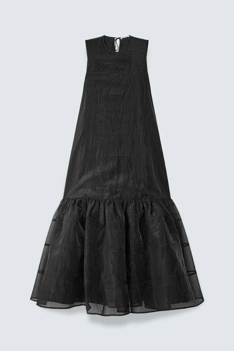 CBDOLLY | GOWN LIQUID MYRTIA BLACK sold by Cecilie Bahnsen