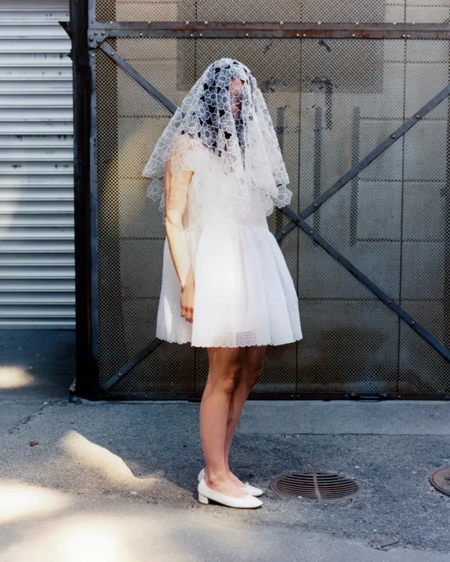 CBDAHULU | DRESS WINDFLOWER EMB WHITE BRIDAL made by Cecilie Bahnsen