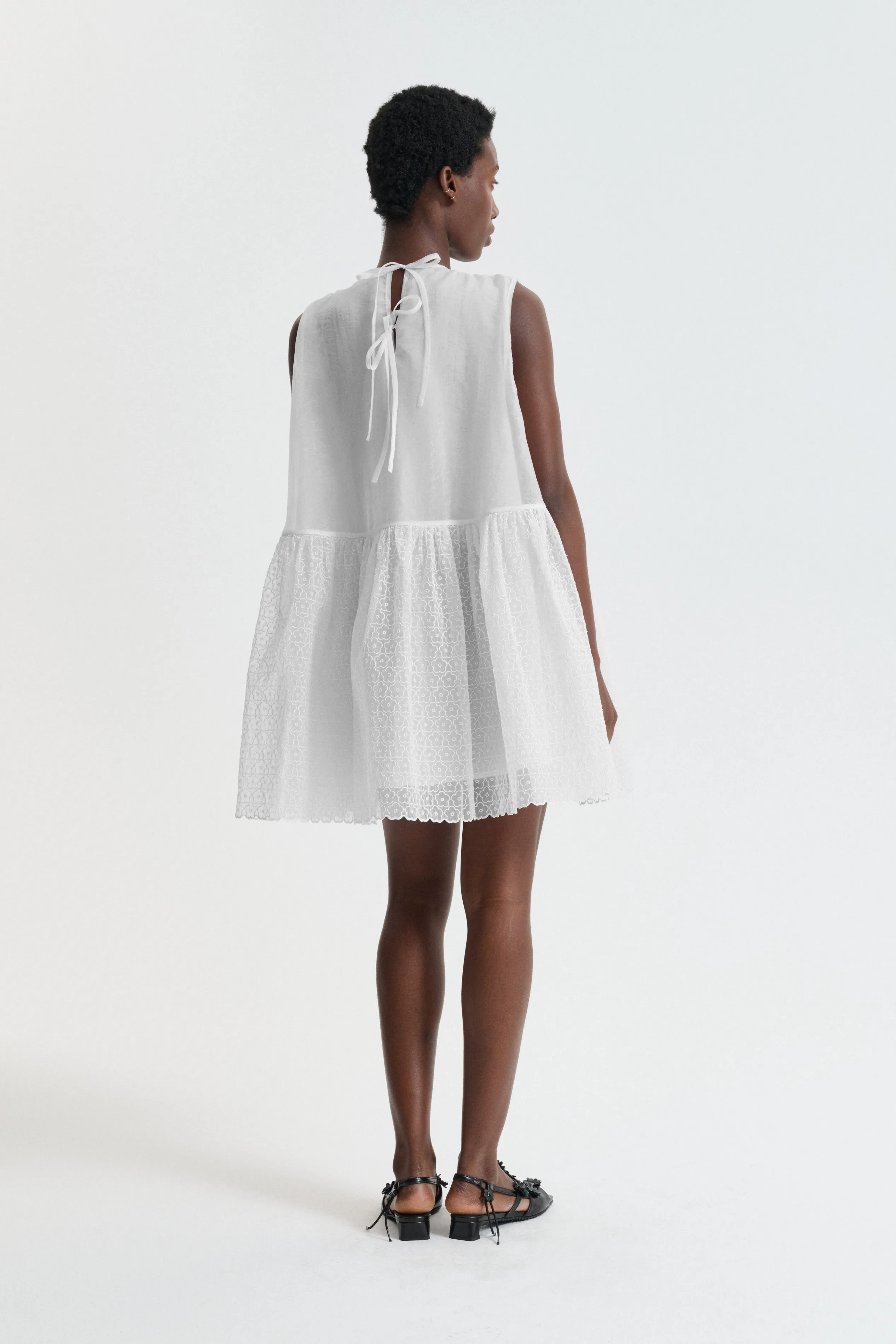 CBDAHULU | DRESS WINDFLOWER EMB WHITE BRIDAL sold by Cecilie Bahnsen product image thumbnail 3
