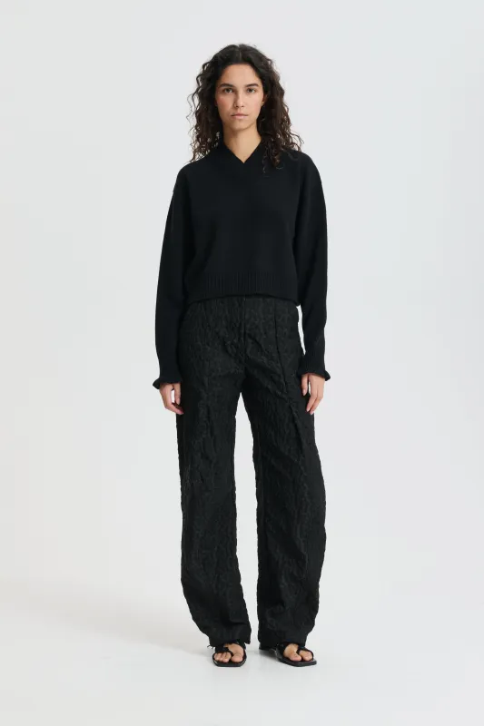 CBDRUSILLA | JUMPER MERINO WOOL BLACK made by Cecilie Bahnsen