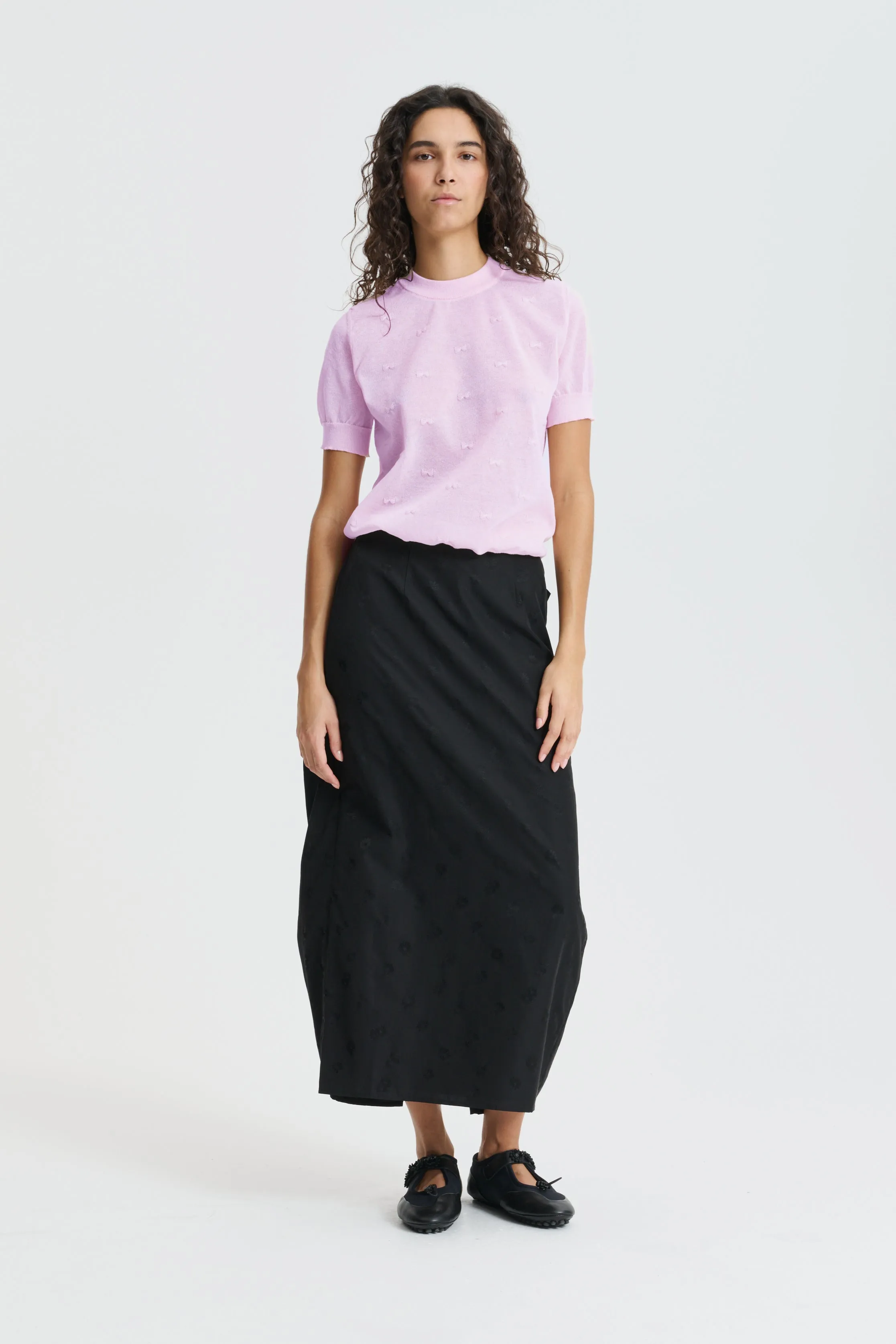 CBFILLO | TOP PRETTY BOW KNIT PRETTY PINK sold by Cecilie Bahnsen