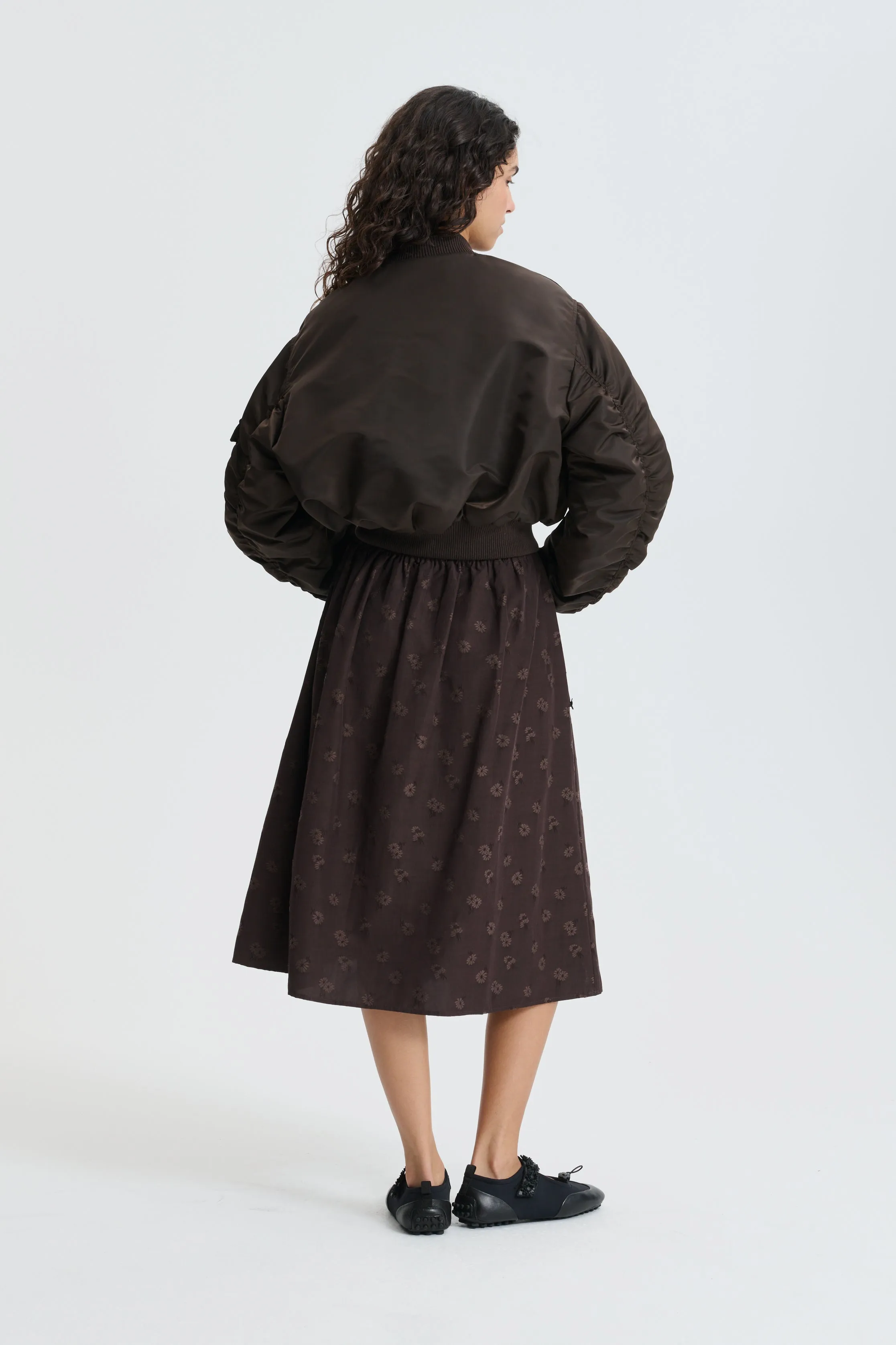 CBCALLIE | BOMBER TECHNICAL NYLON BROWN sold by Cecilie Bahnsen product image thumbnail 4