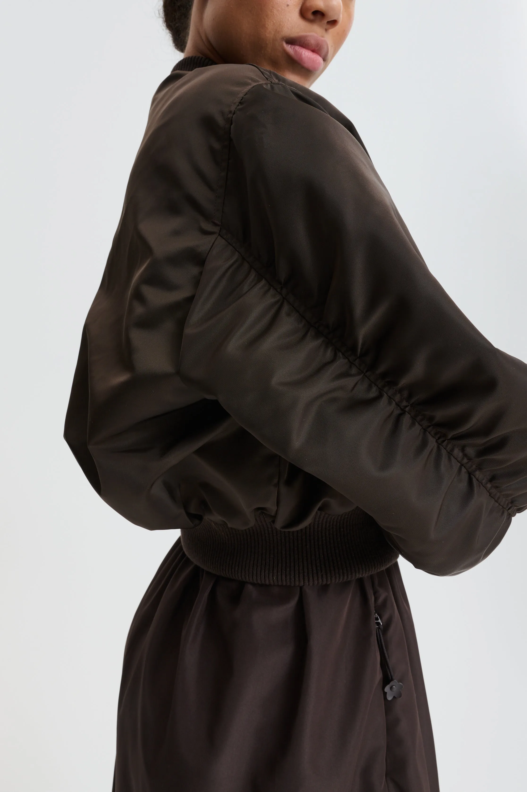 CBCALLIE | BOMBER TECHNICAL NYLON BROWN sold by Cecilie Bahnsen product image thumbnail 2