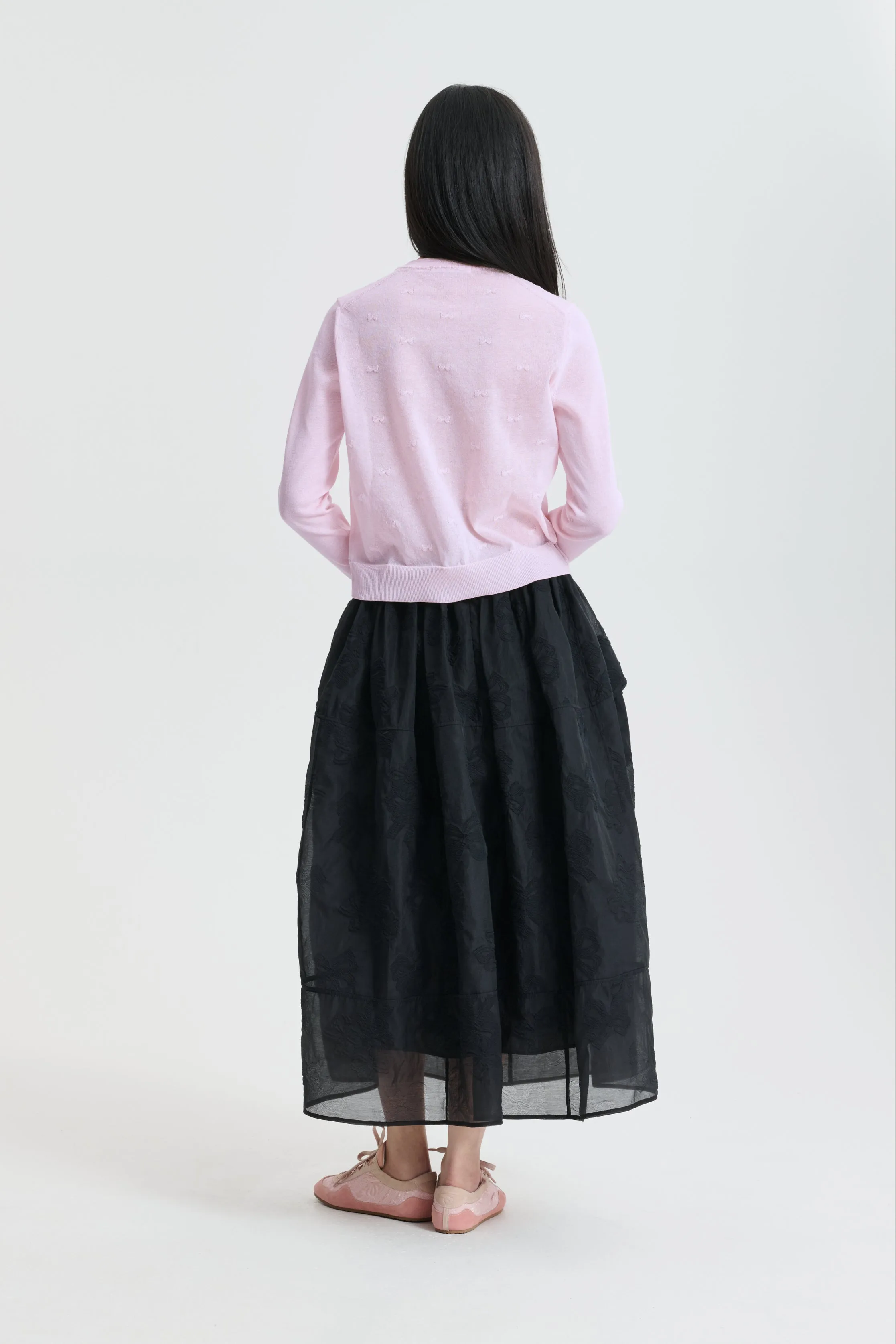 CBFLOH | CARDIGAN PRETTY BOW KNIT PRETTY PINK sold by Cecilie Bahnsen product image thumbnail 4