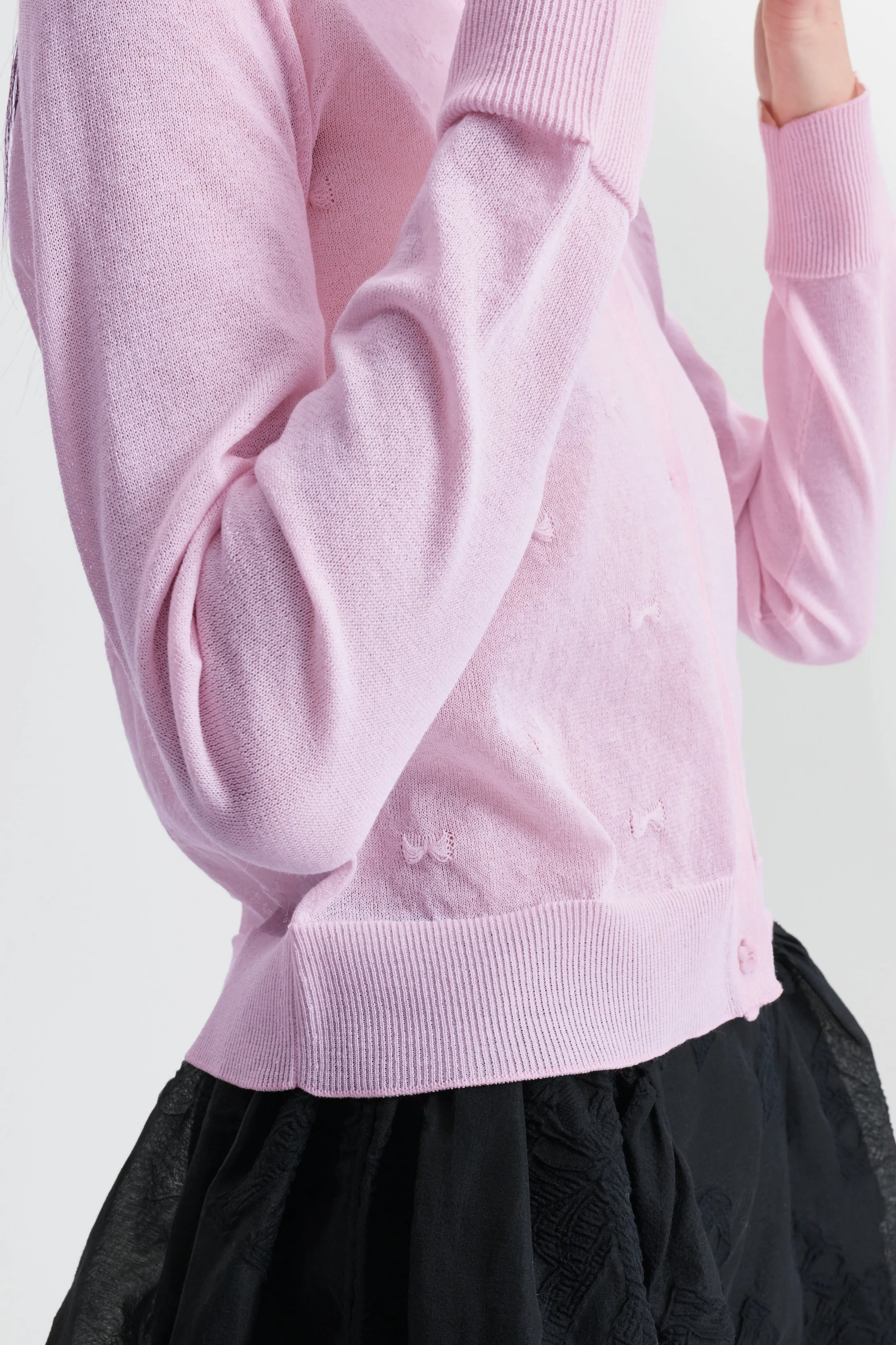 CBFLOH | CARDIGAN PRETTY BOW KNIT PRETTY PINK sold by Cecilie Bahnsen product image thumbnail 2