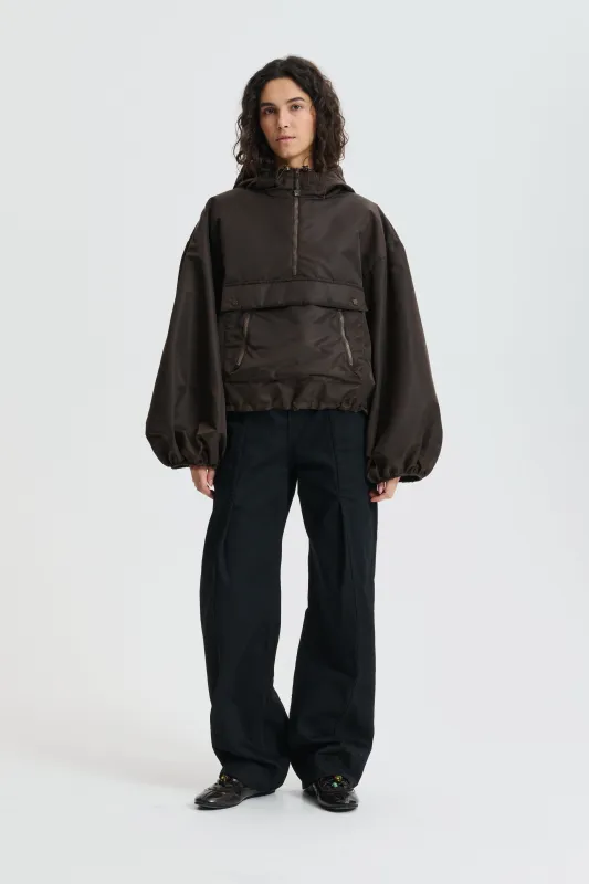 CBBEVERLY | ANORAK TECHNICAL NYLON BROWN made by Cecilie Bahnsen