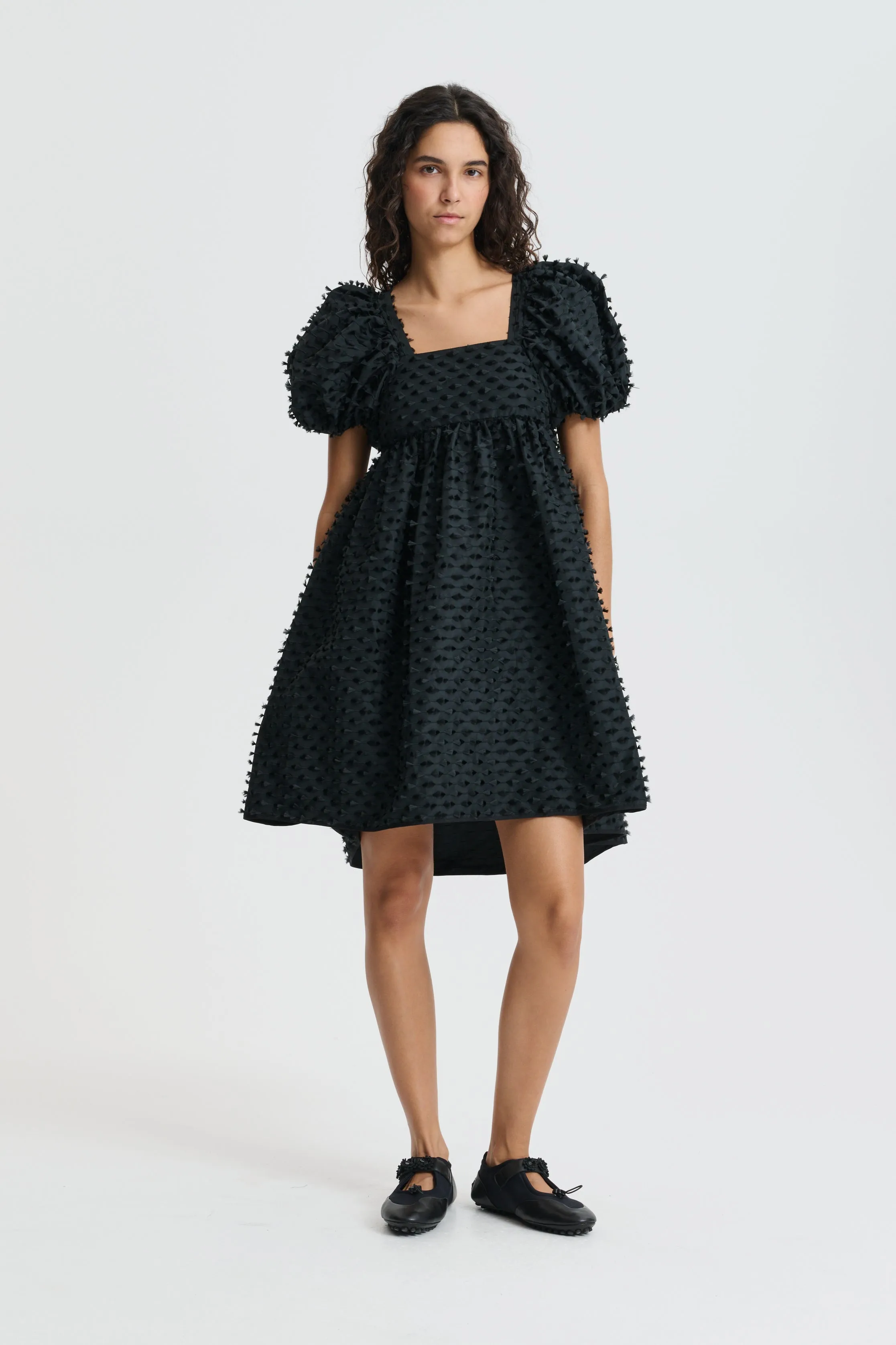 CBTILDE | DRESS FIAMMA FIL-COUPÉ BLACK sold by Cecilie Bahnsen